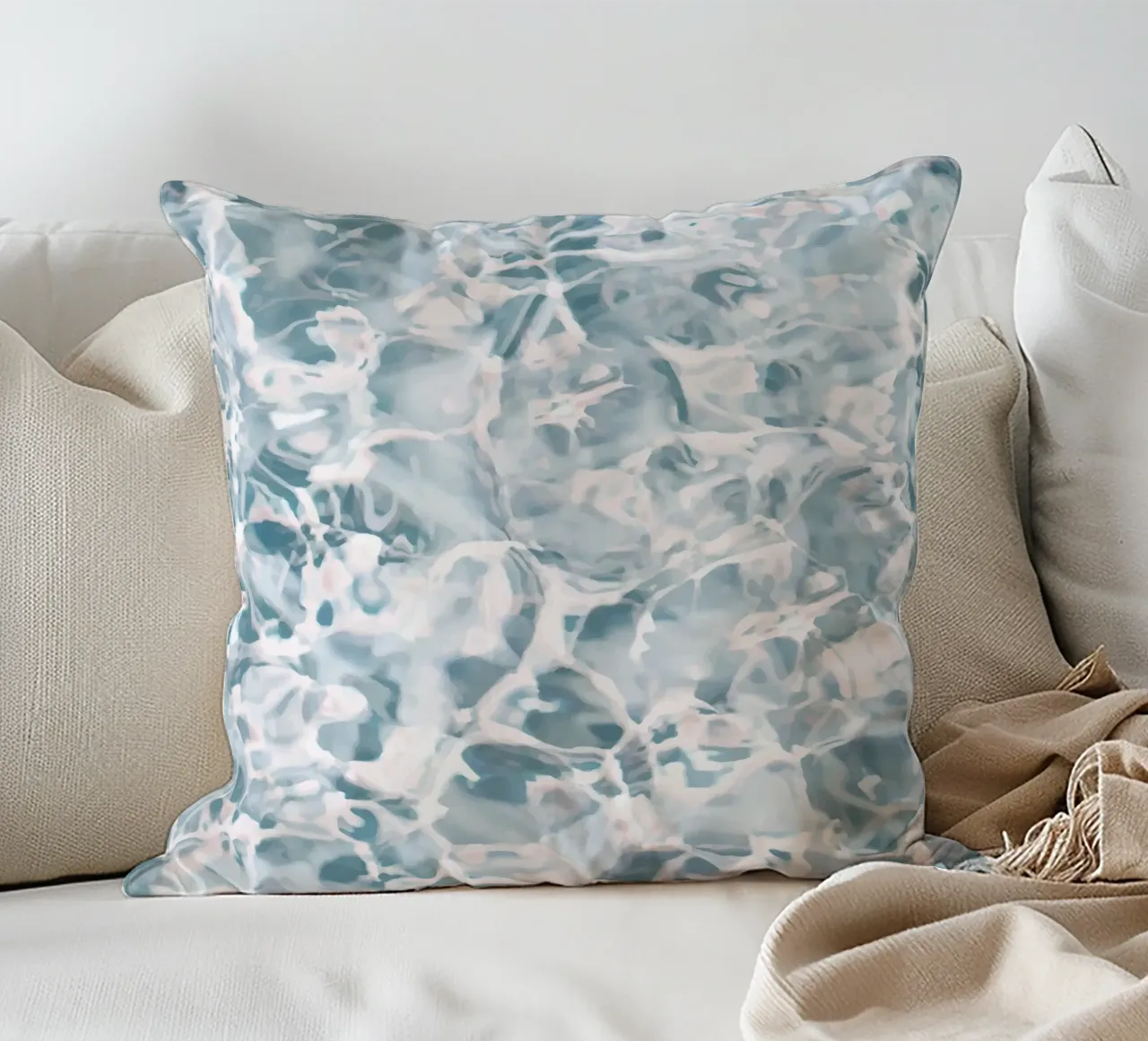 Marbled Water Muted cuscino da menega sabidussi | moods