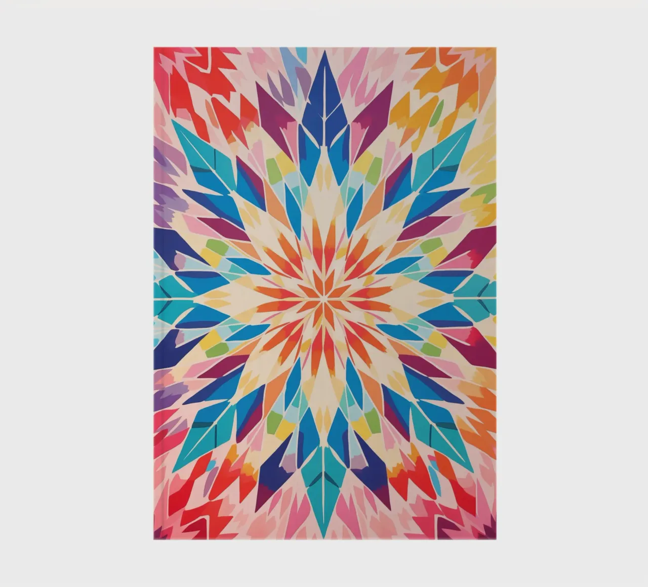 Retro kaleidoscope pattern notebook by Autofocus