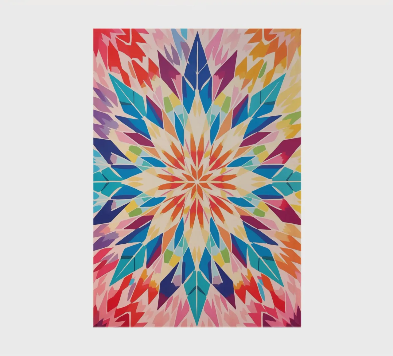 Retro kaleidoscope pattern notebook by Autofocus
