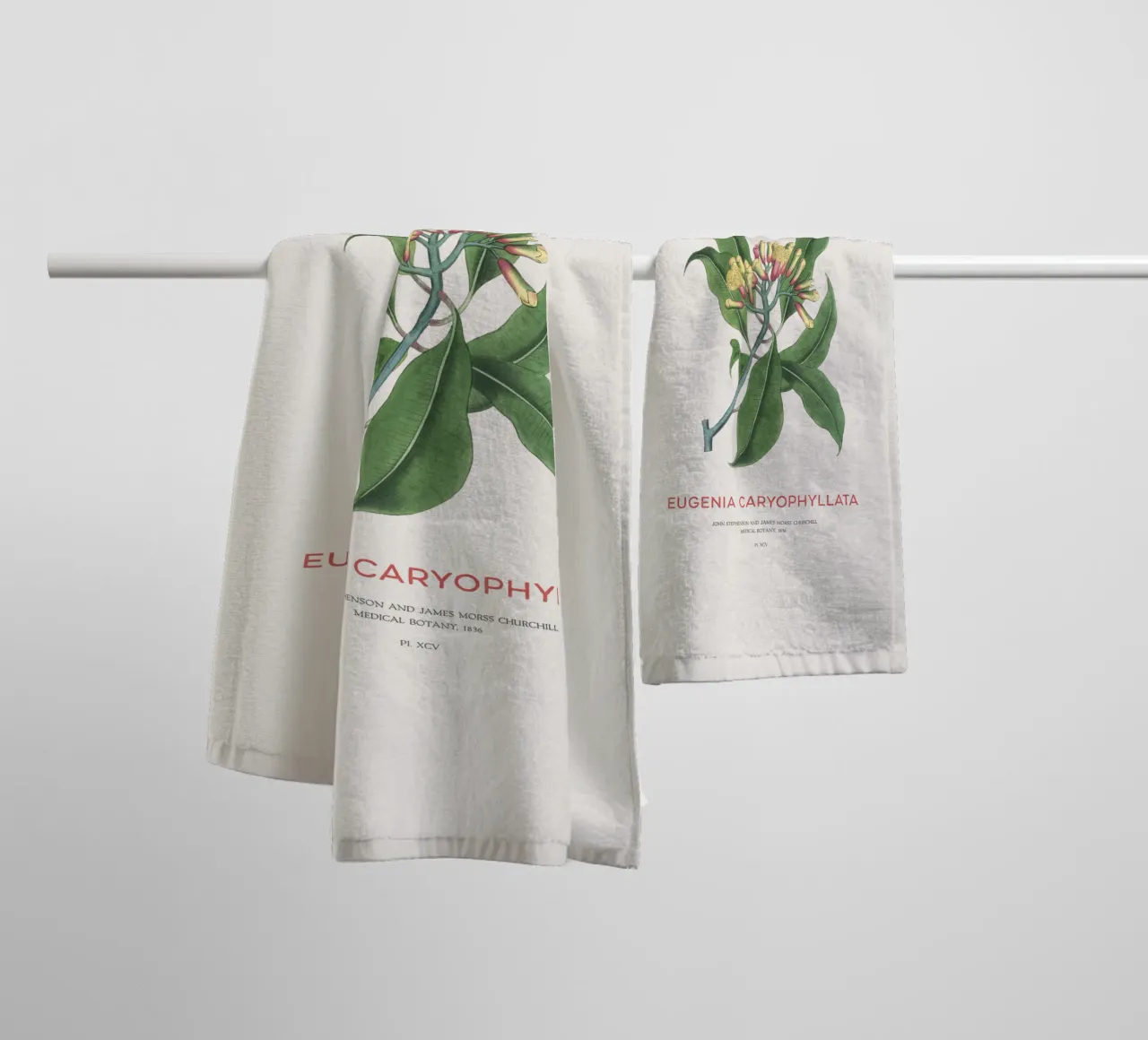 Clous de girofle ou Eugenia caryophyllata serviette de bain de Vintagrafica