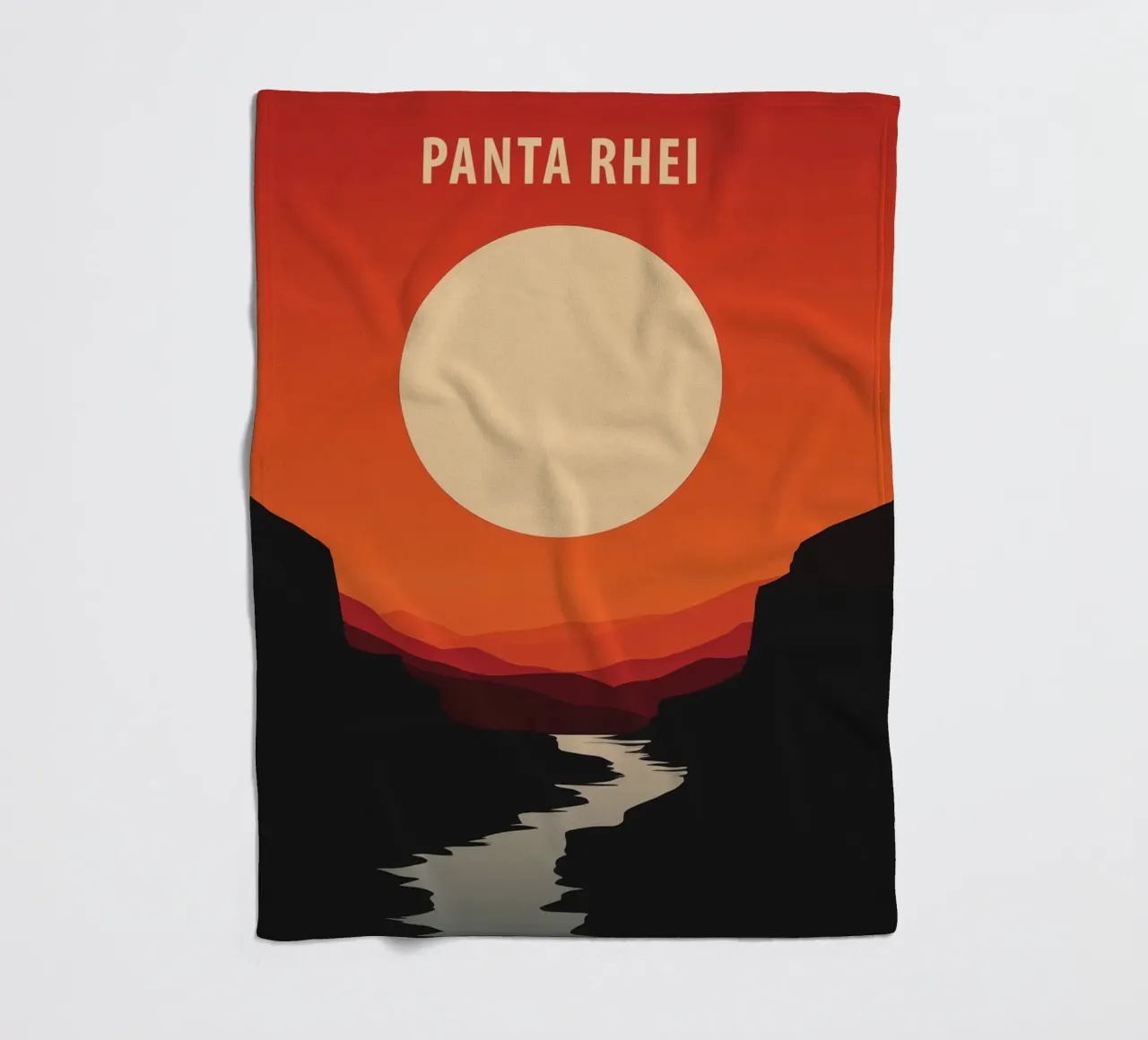 Panta Rhei - Tutto scorre coperta in pile da Autofocus