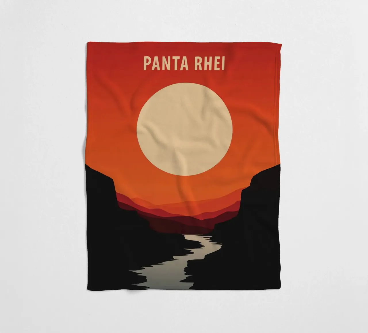 Panta Rhei - Tutto scorre coperta in pile da Autofocus