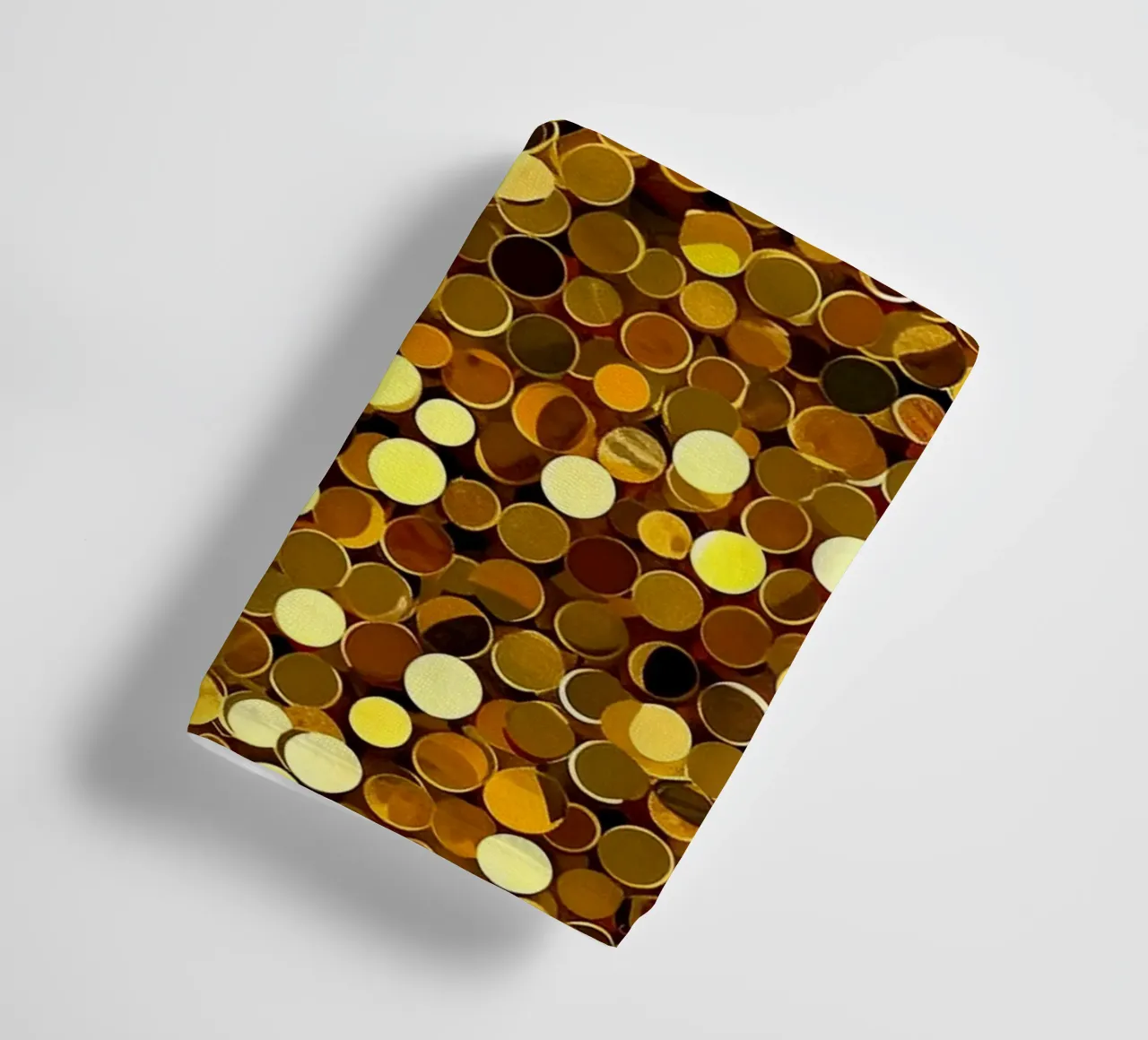 Golden sequins | Fascinating interplay of light & texture towel by Autofocus