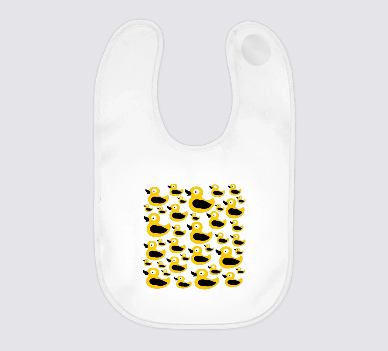 Cute yellow duck pattern bavaglino da baobabprintstore