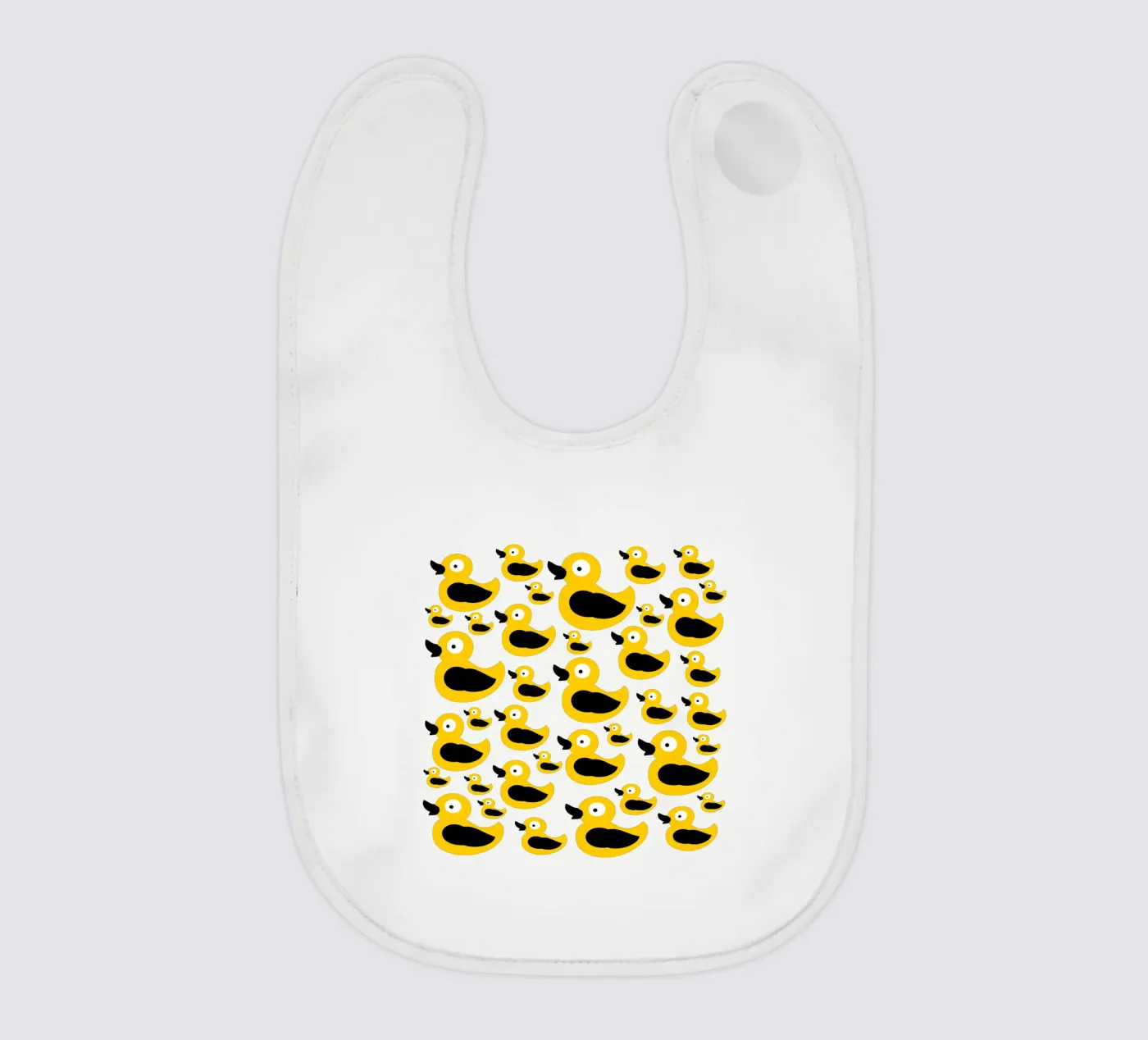 Cute yellow duck pattern bavaglino da baobabprintstore