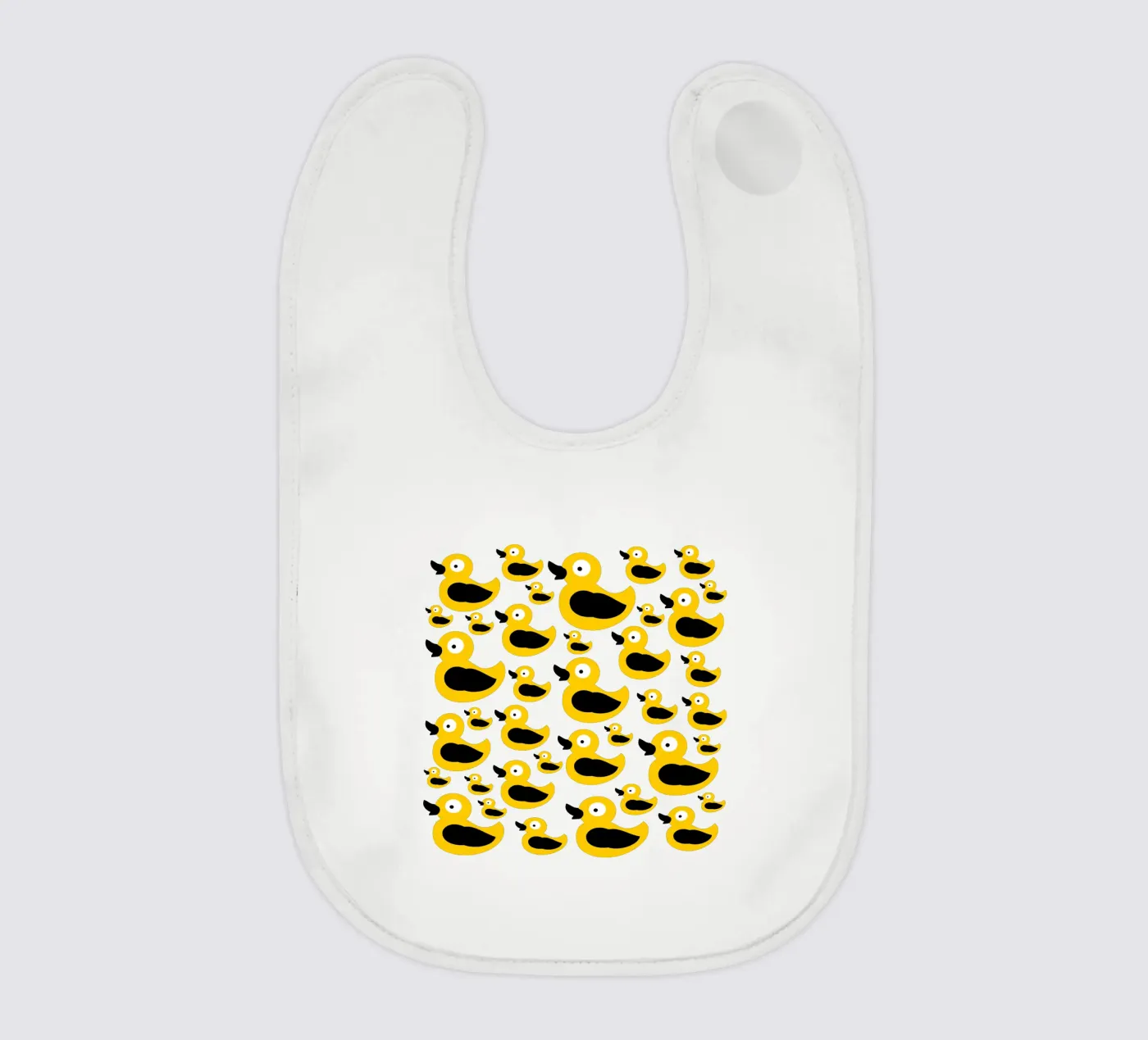 Cute yellow duck pattern bavaglino da baobabprintstore