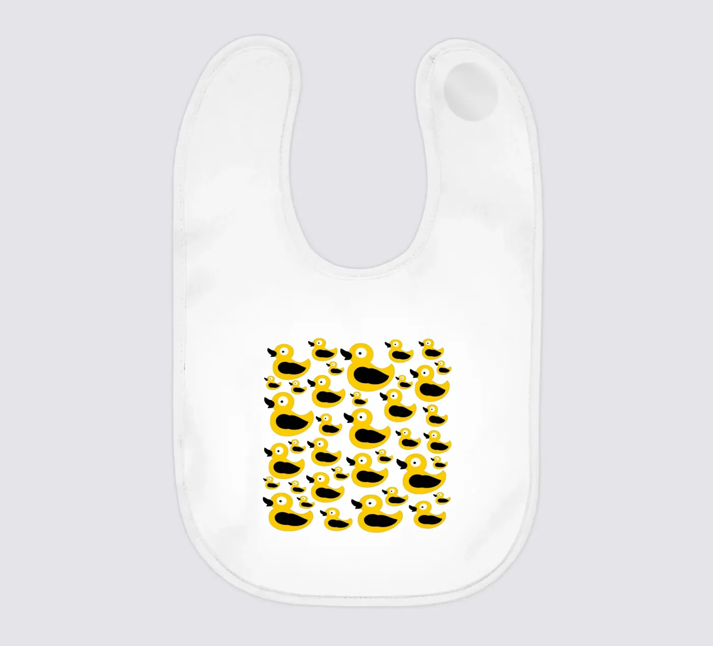 Cute yellow duck pattern bavaglino da baobabprintstore