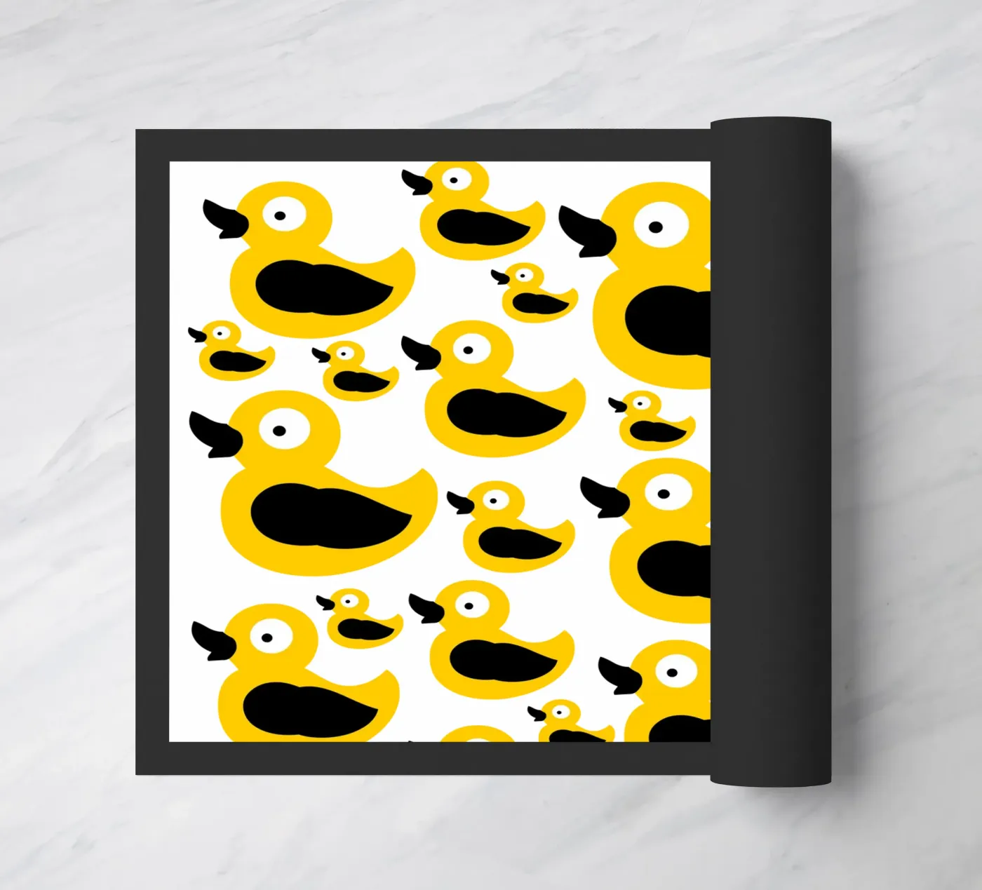 Cute yellow duck pattern zerbino da baobabprintstore