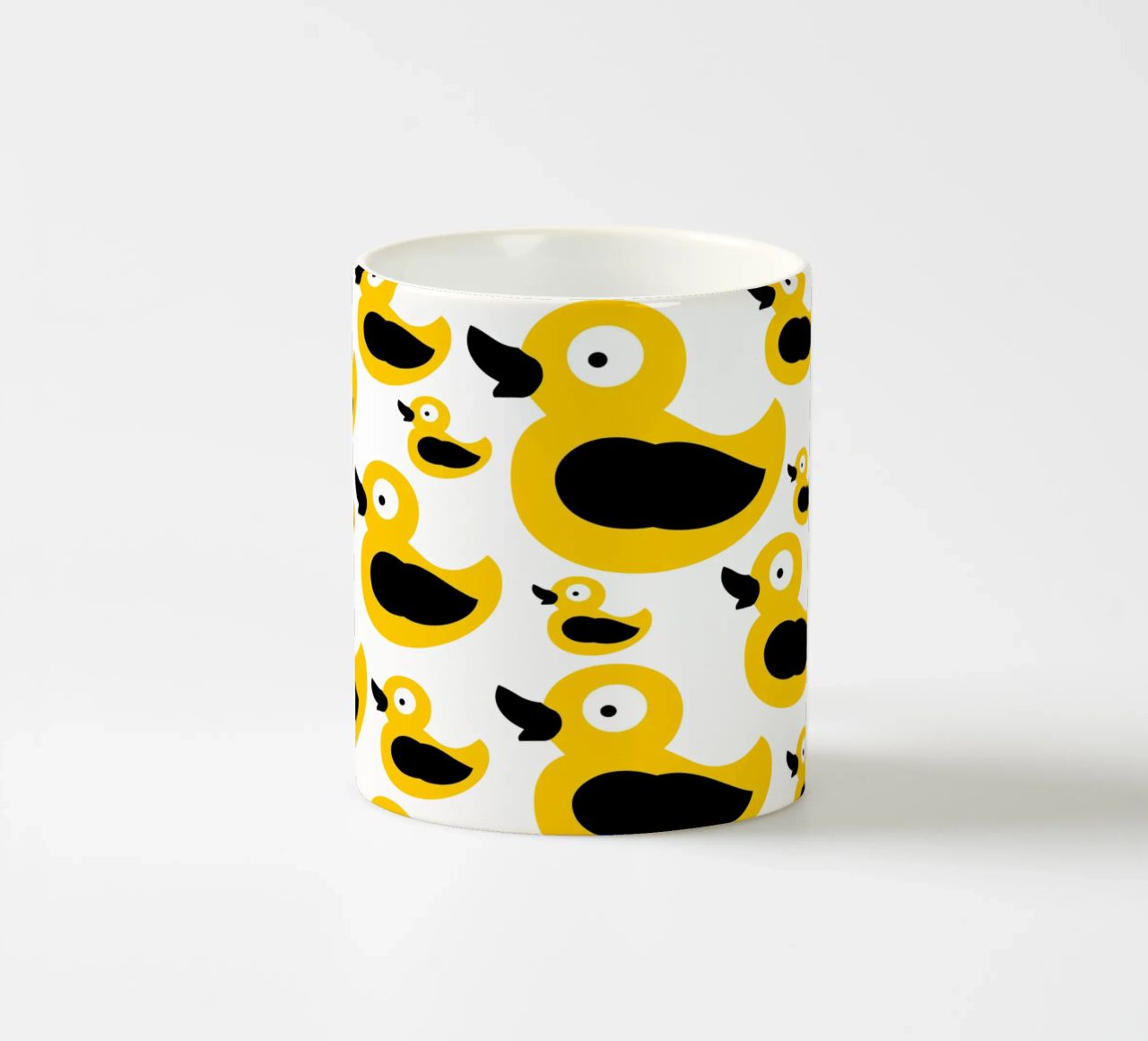 Cute yellow duck pattern tazza in ceramica da baobabprintstore