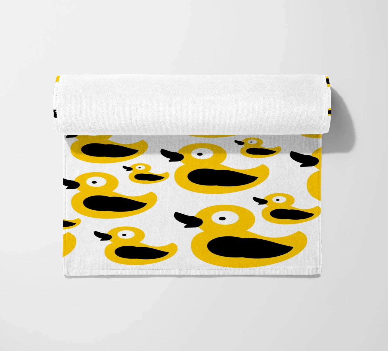 Cute yellow duck pattern telo mare da baobabprintstore