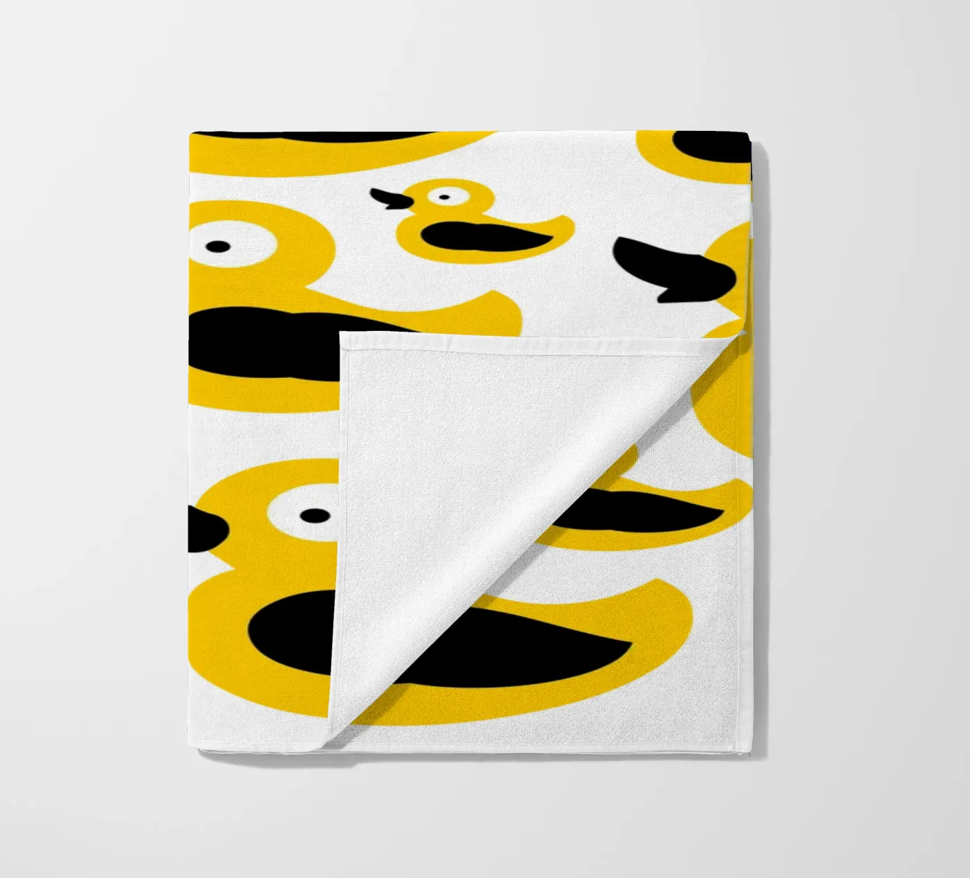 Cute yellow duck pattern telo mare da baobabprintstore