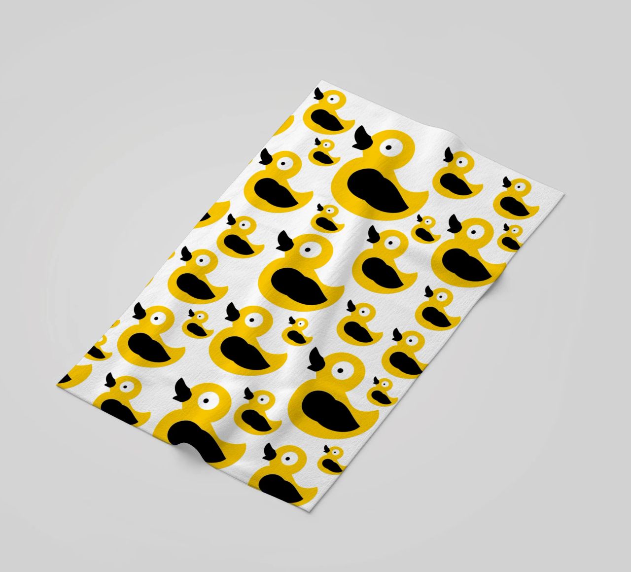 Cute yellow duck pattern telo mare da baobabprintstore