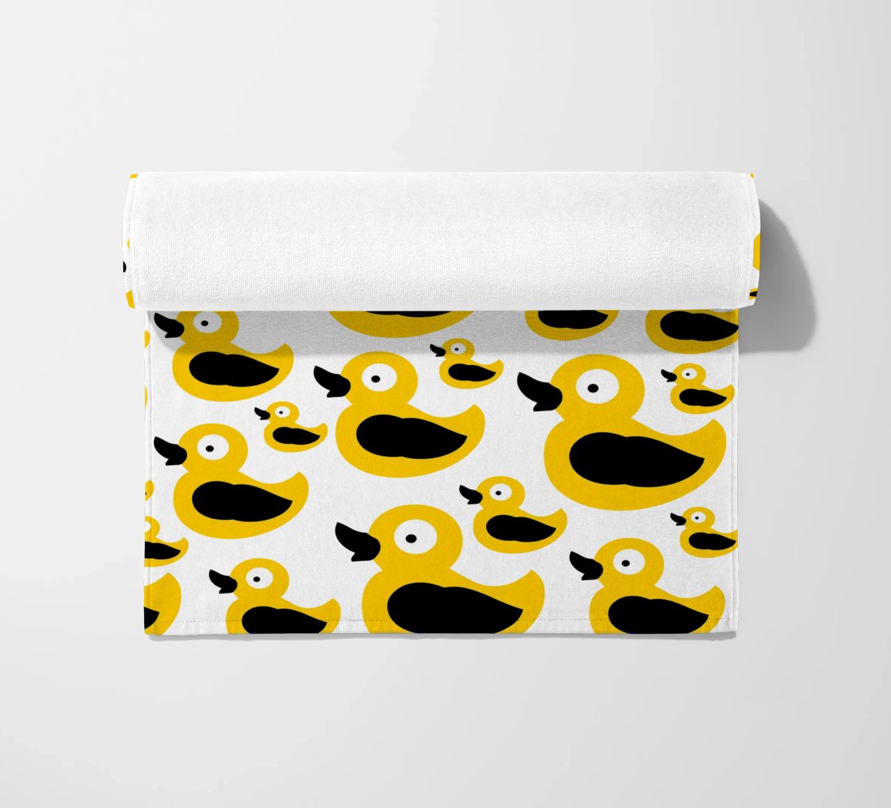 Cute yellow duck pattern telo mare da baobabprintstore