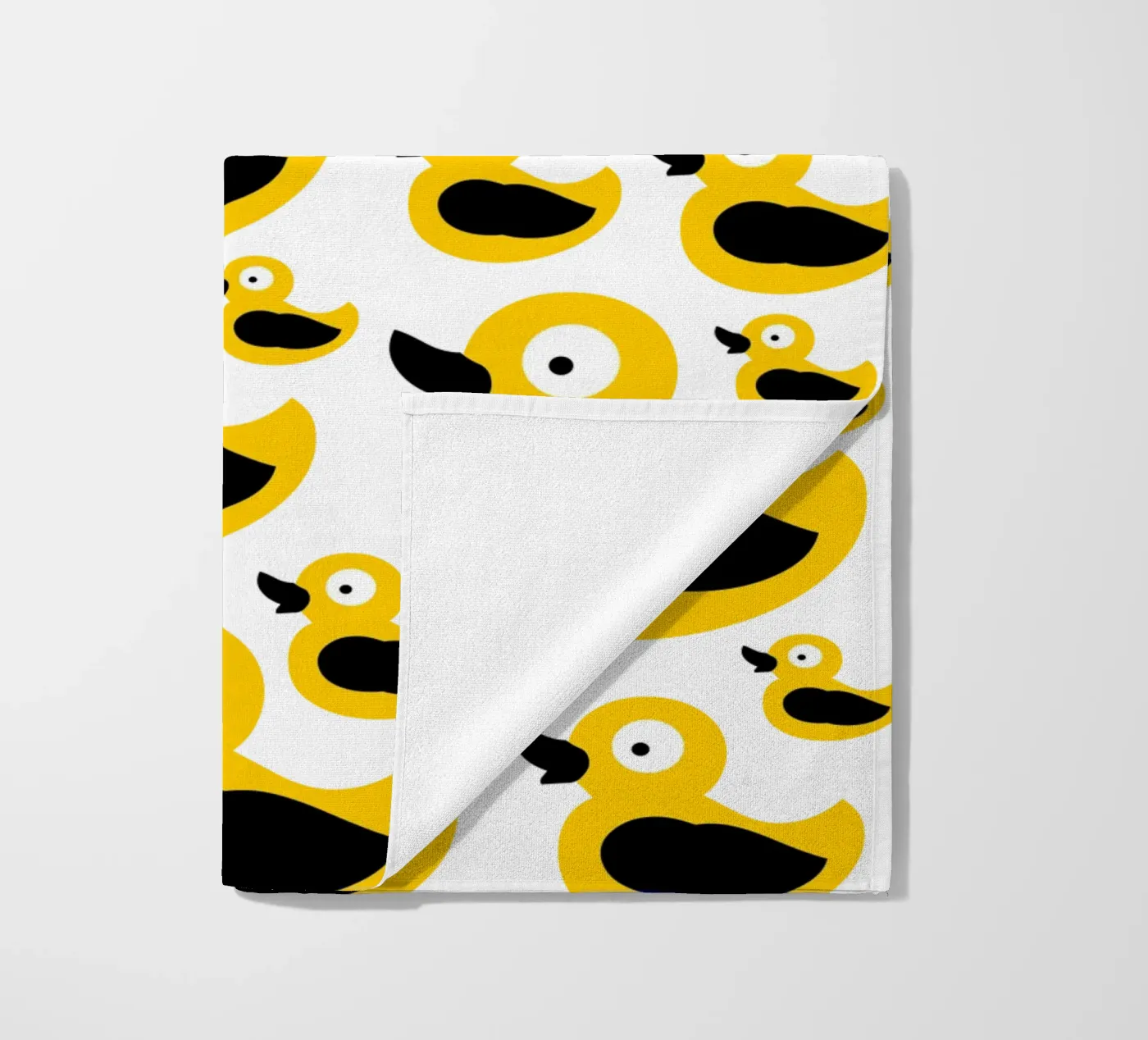 Cute yellow duck pattern telo mare da baobabprintstore