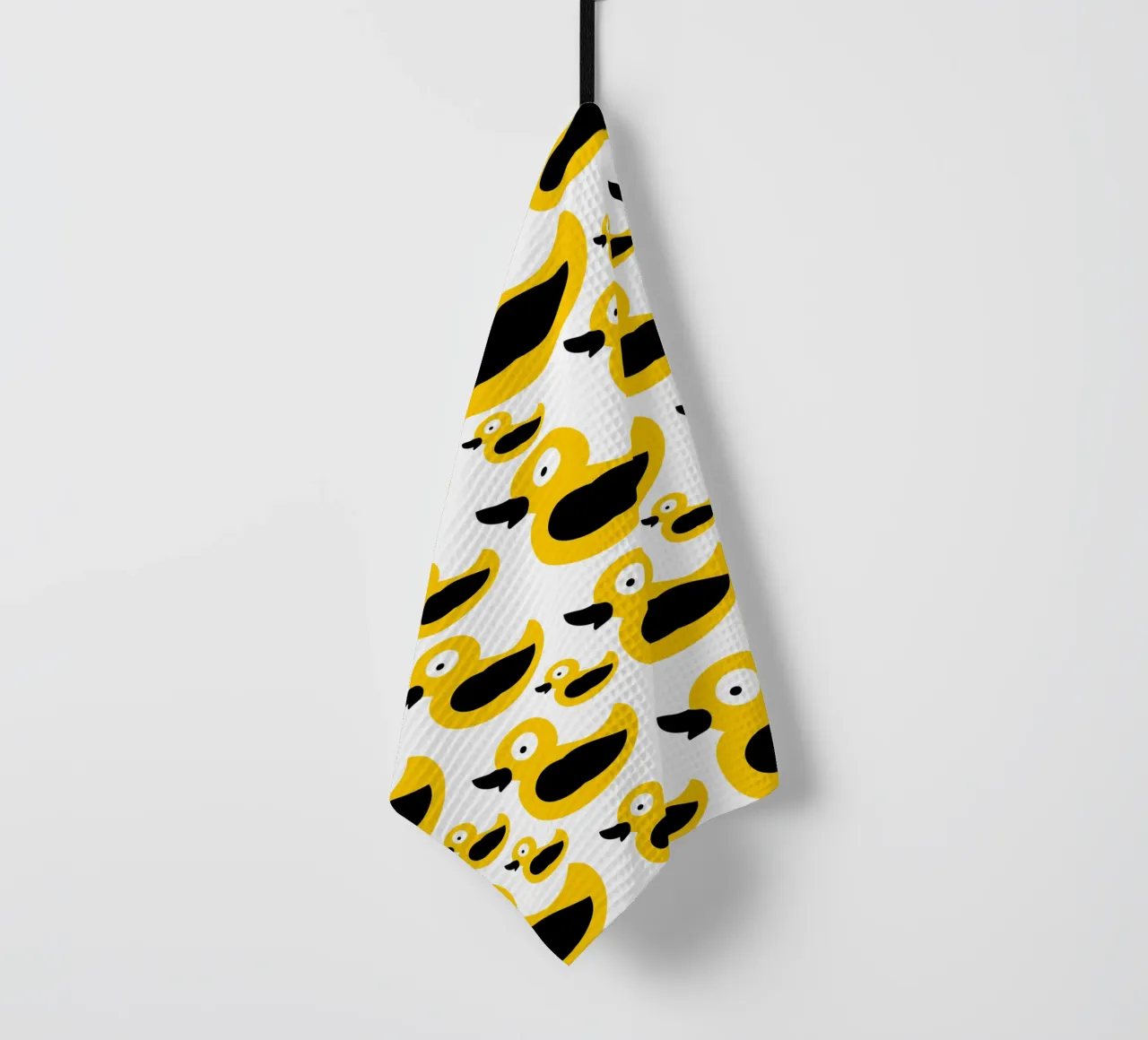 Cute yellow duck pattern canovaccio da cucina da baobabprintstore