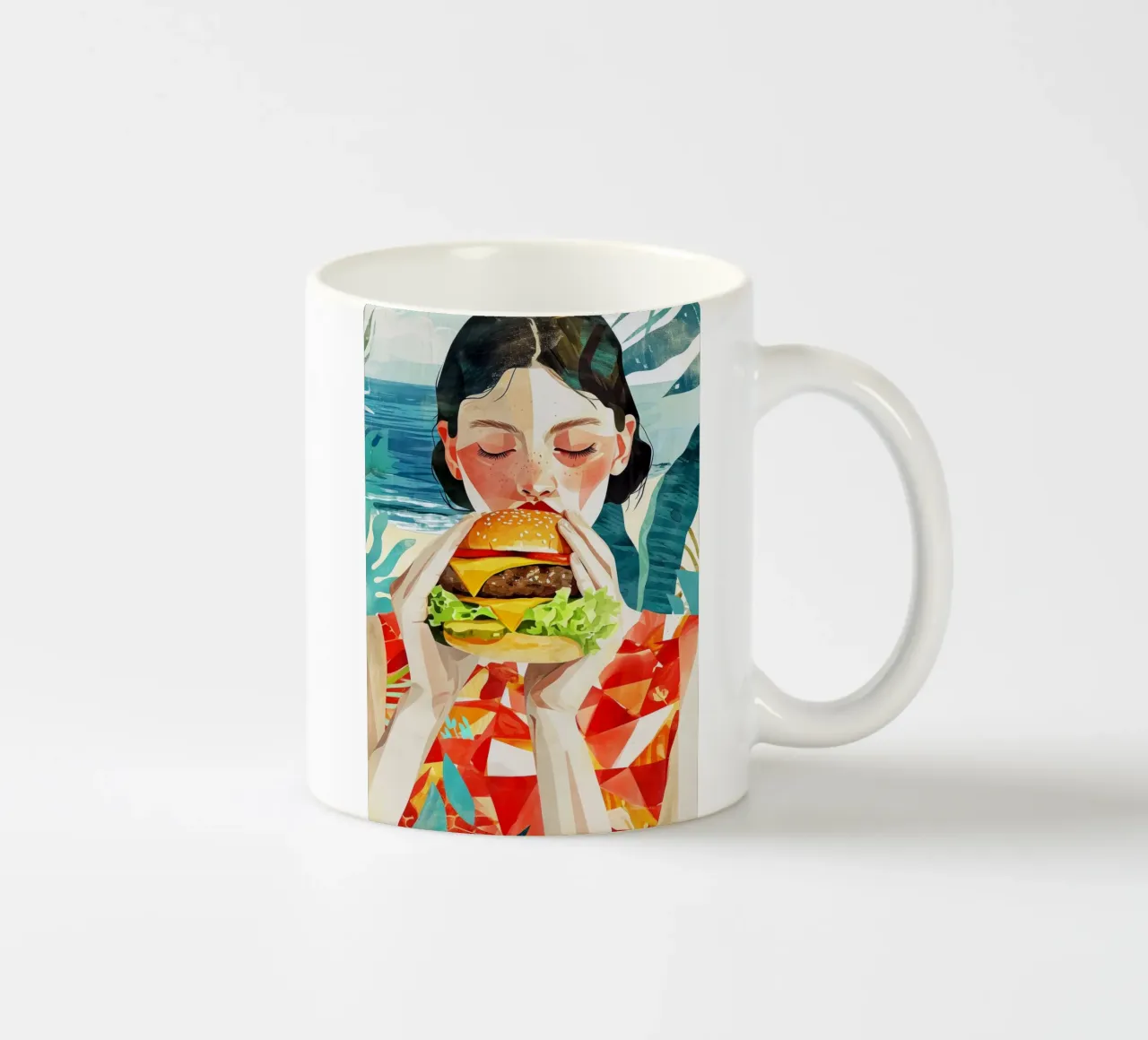 Così assaggiate l'arte alimentare ad acquerello tazza in ceramica da Justyna Jaszke JBJart