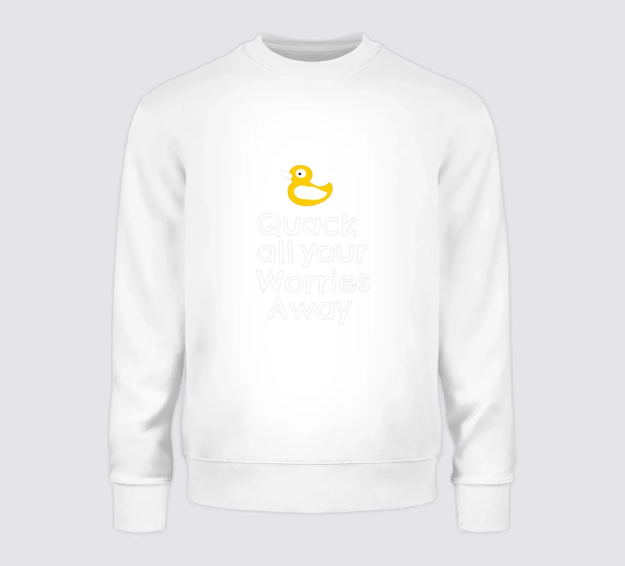 Quack all your worries away felpa da baobabprintstore
