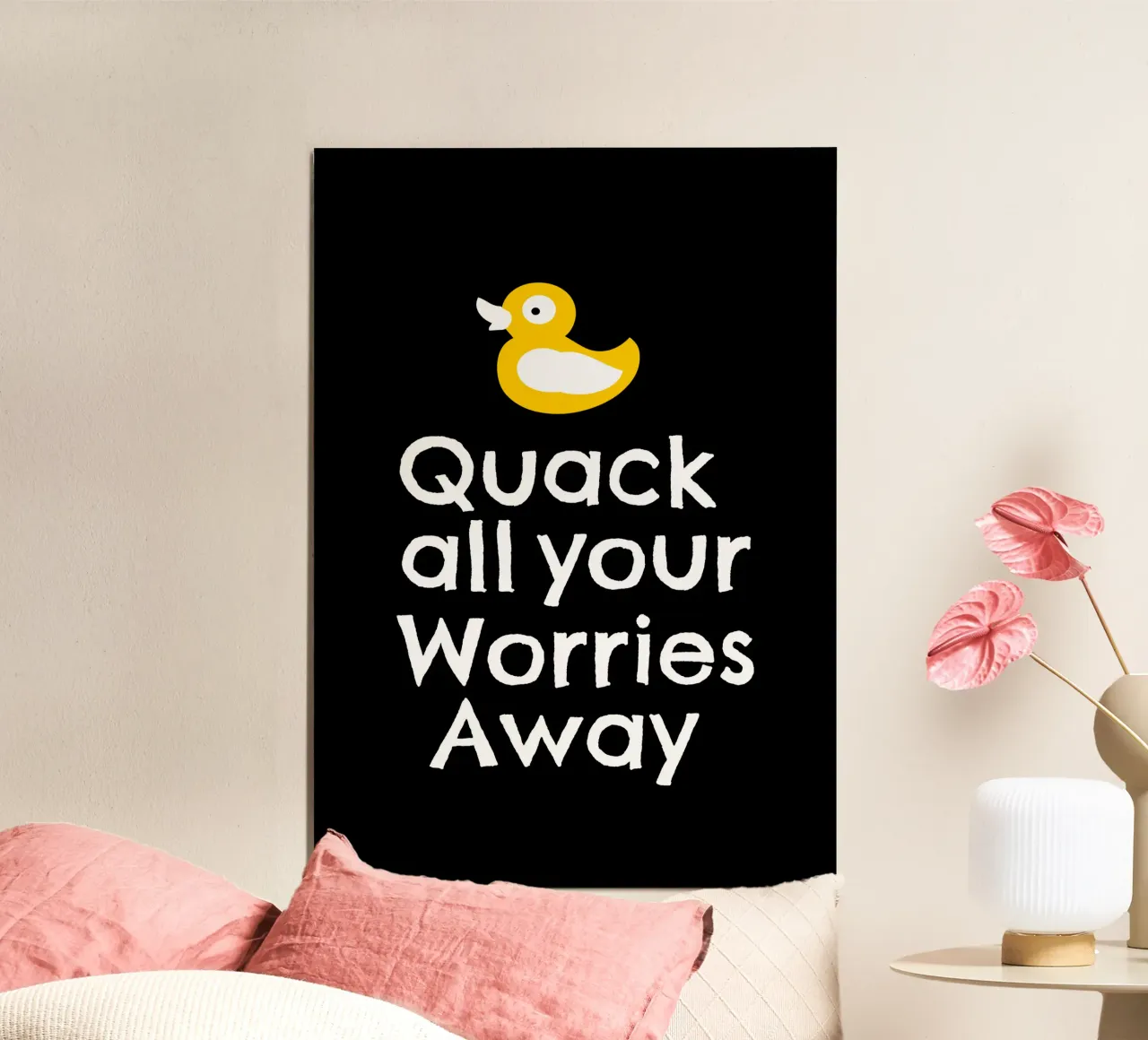 Quack all your worries away poster da baobabprintstore