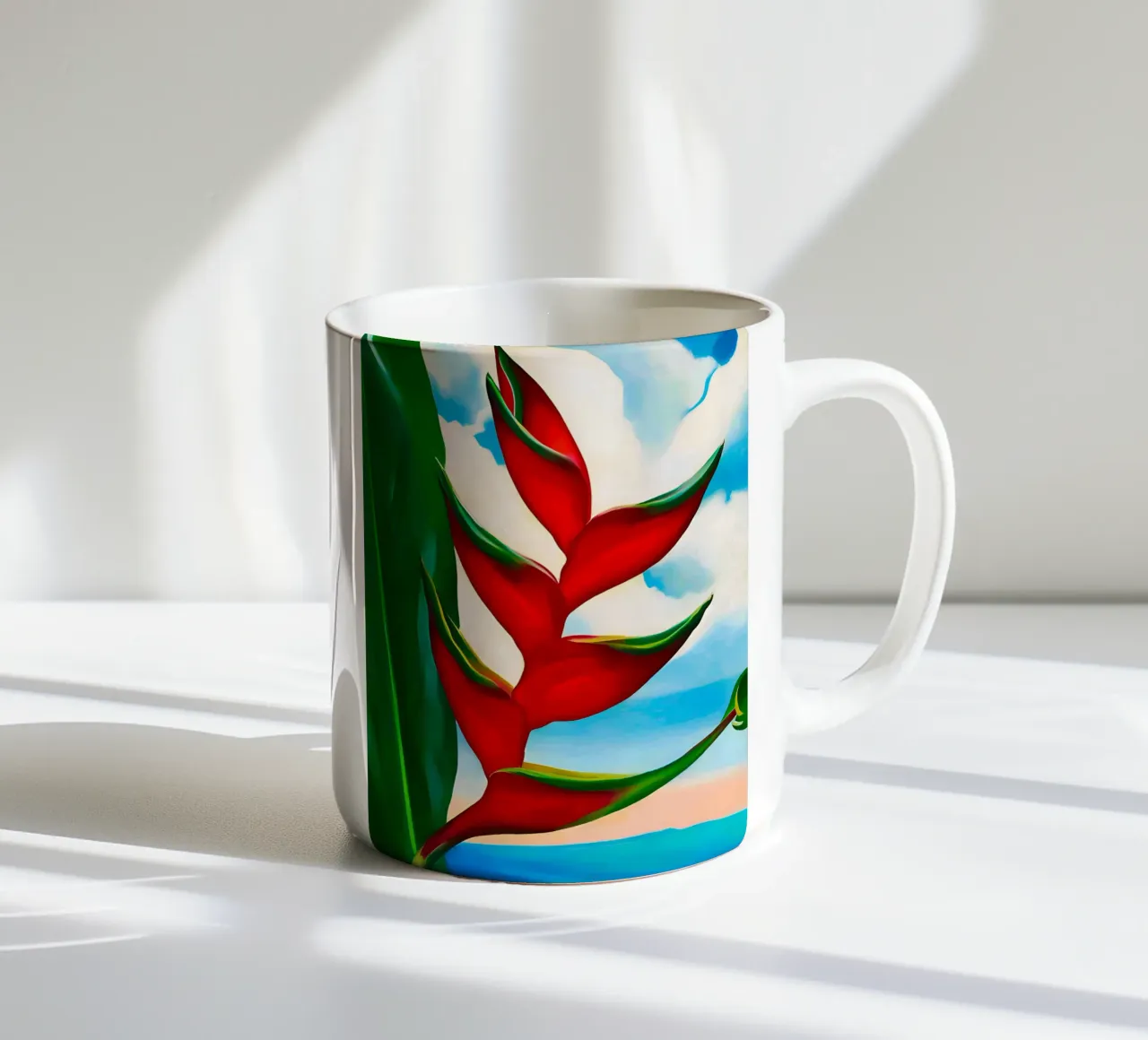 Georgia O'Keeffe - Crabs Claw Ginger Hawaii, 1939 ceramic mug by Kinsley