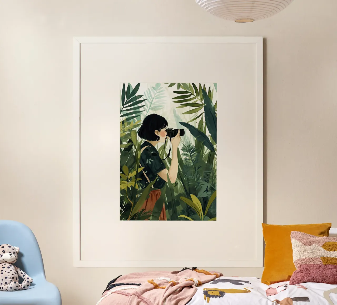 Pittura digitale ad acquerello per le vacanze poster da Justyna Jaszke JBJart
