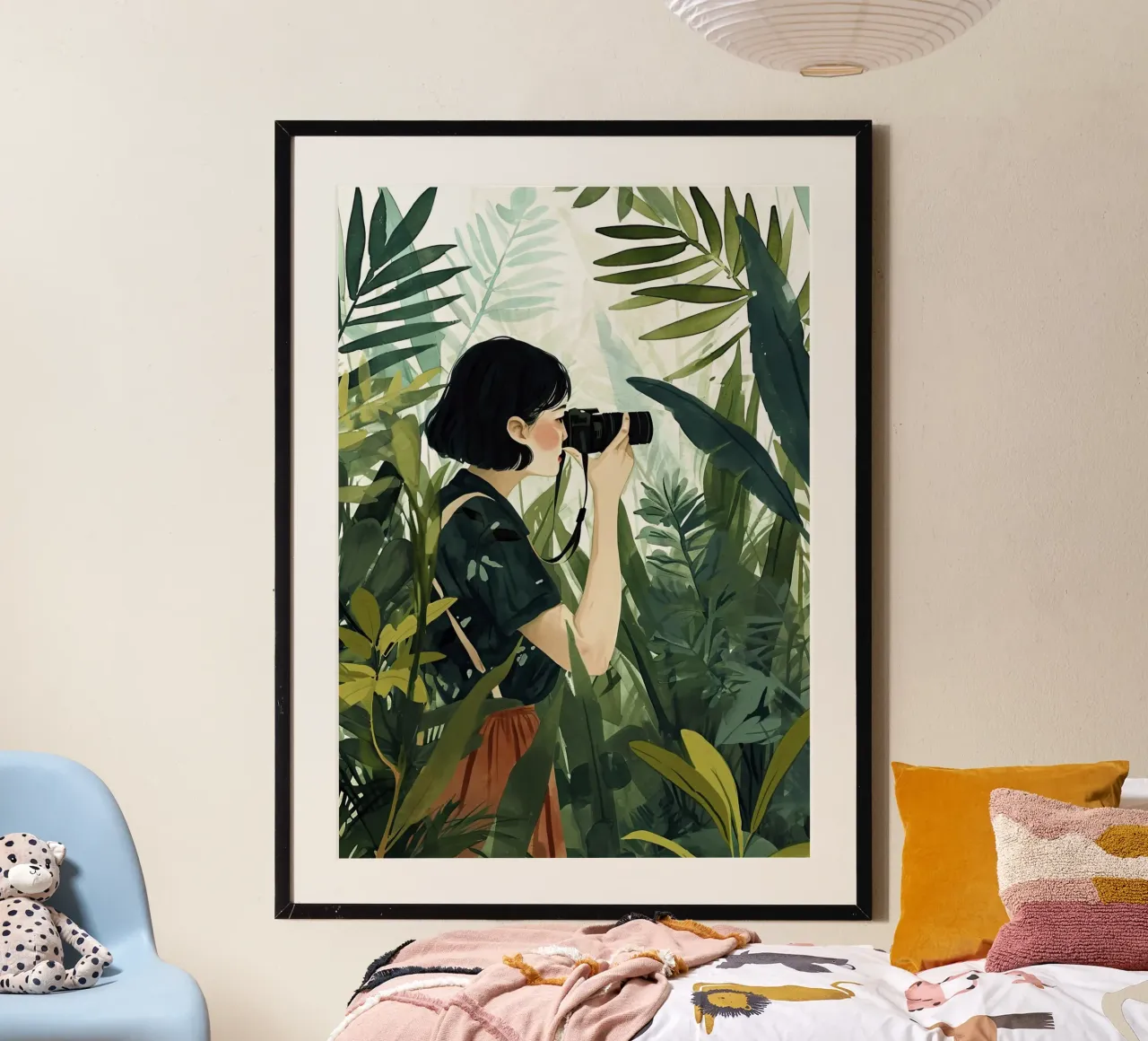 Pittura digitale ad acquerello per le vacanze poster da Justyna Jaszke JBJart