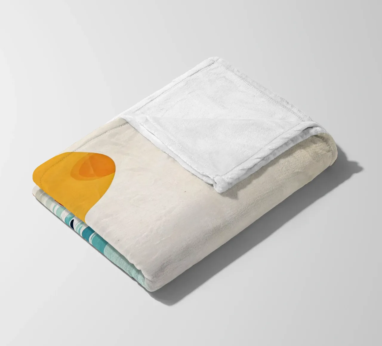 Pittura digitale ad acquerello per le vacanze coperta in pile da Justyna Jaszke JBJart