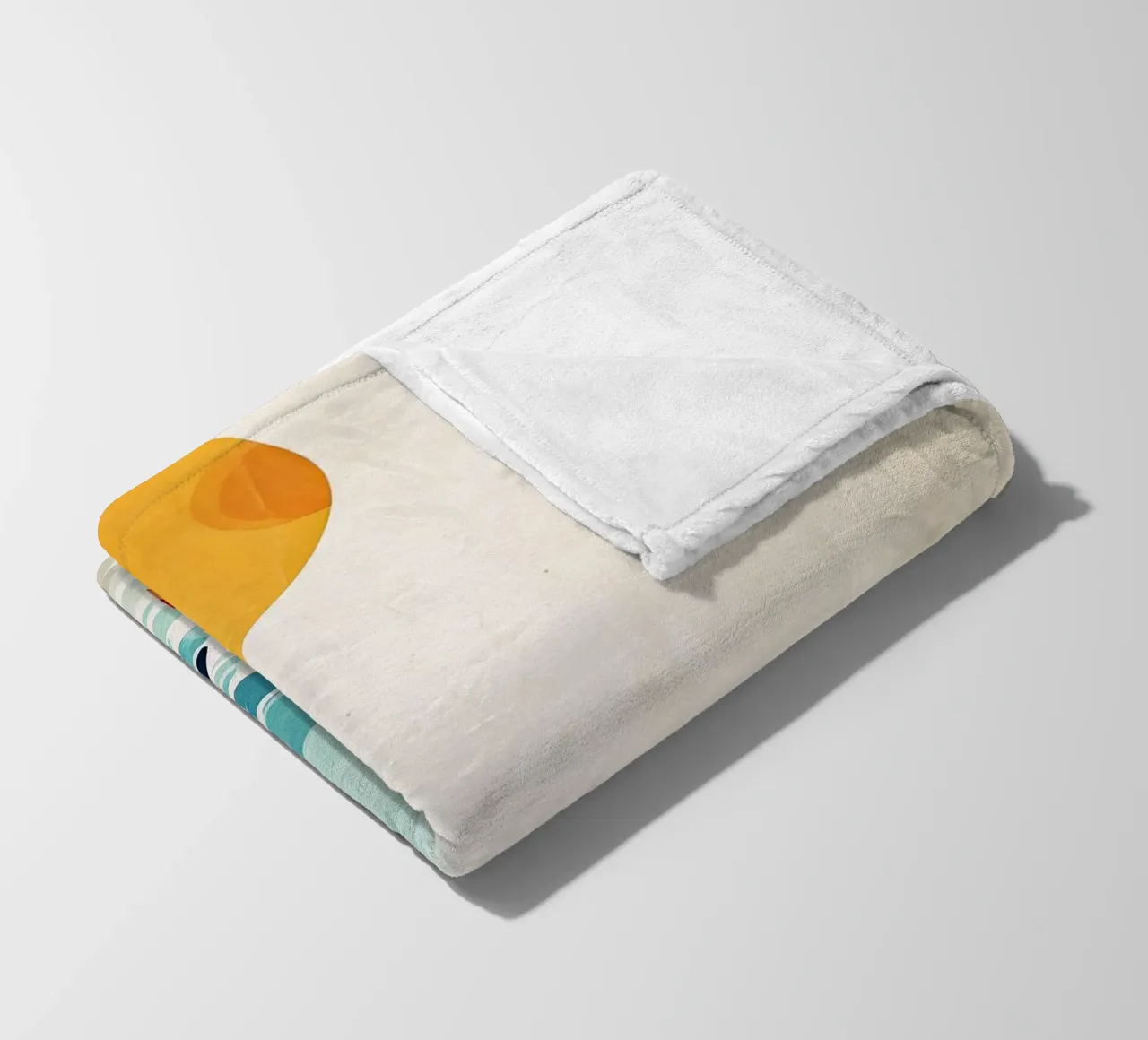Pittura digitale ad acquerello per le vacanze coperta in pile da Justyna Jaszke JBJart