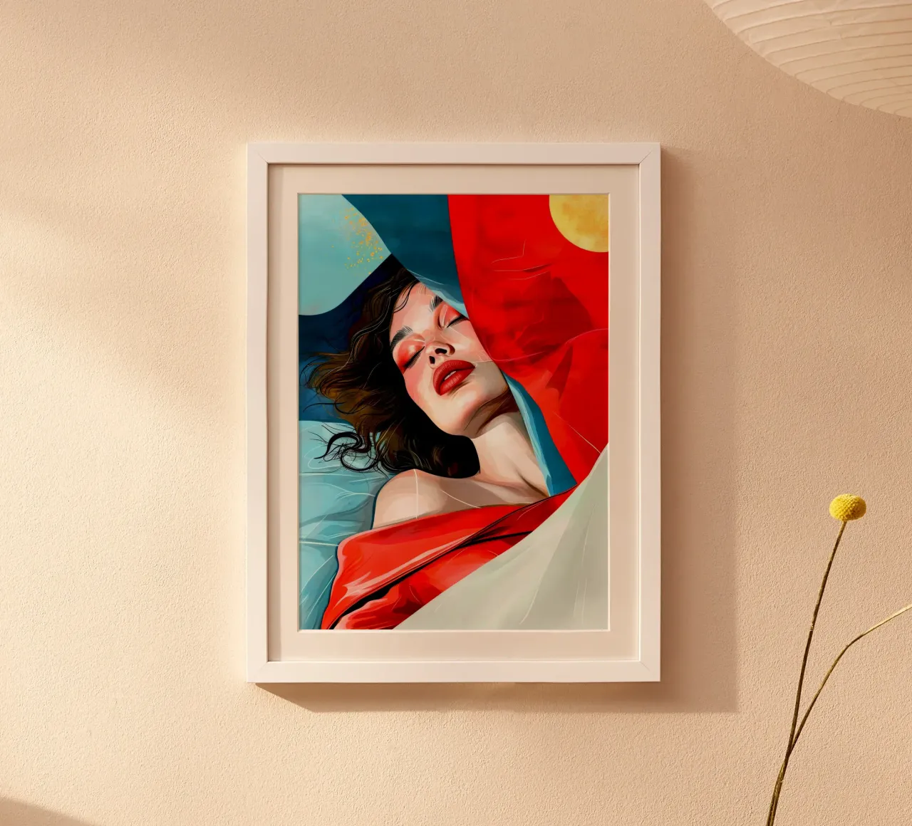 Vita da donna - Segreti notturni poster con telaio in legno da Justyna Jaszke JBJart