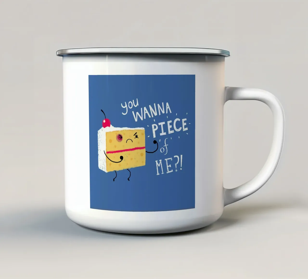 Angry Cake tazza in smalto da DinoMike