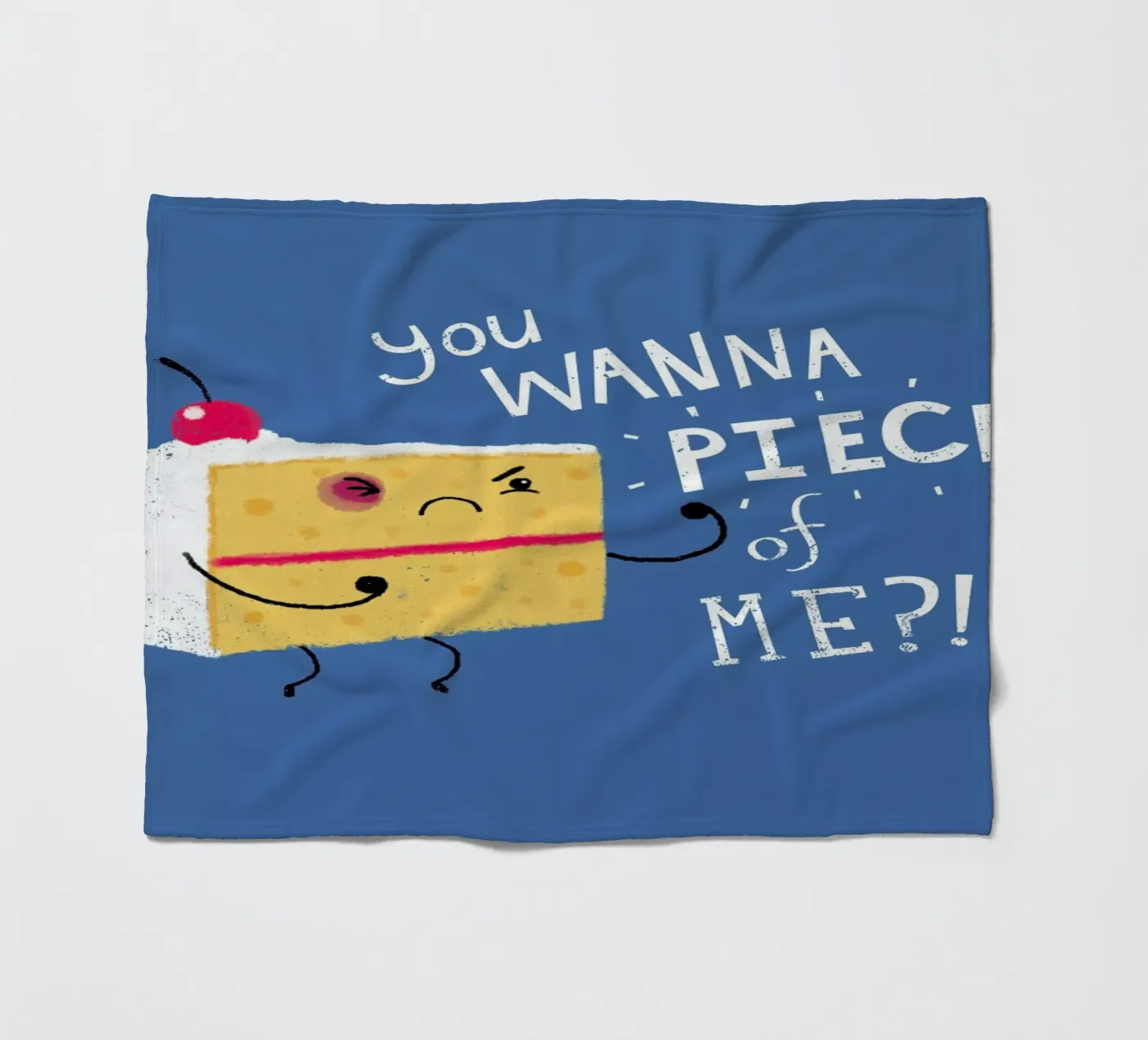 Angry Cake Fleecedecke von DinoMike