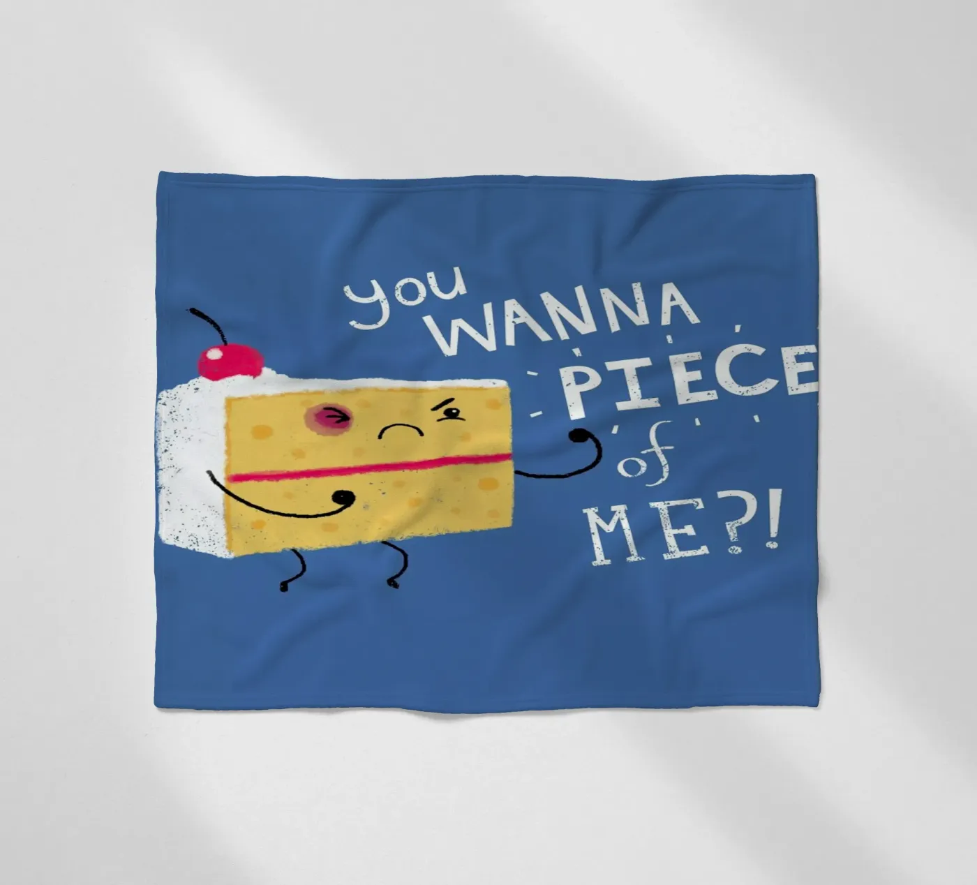 Angry Cake Fleecedecke von DinoMike