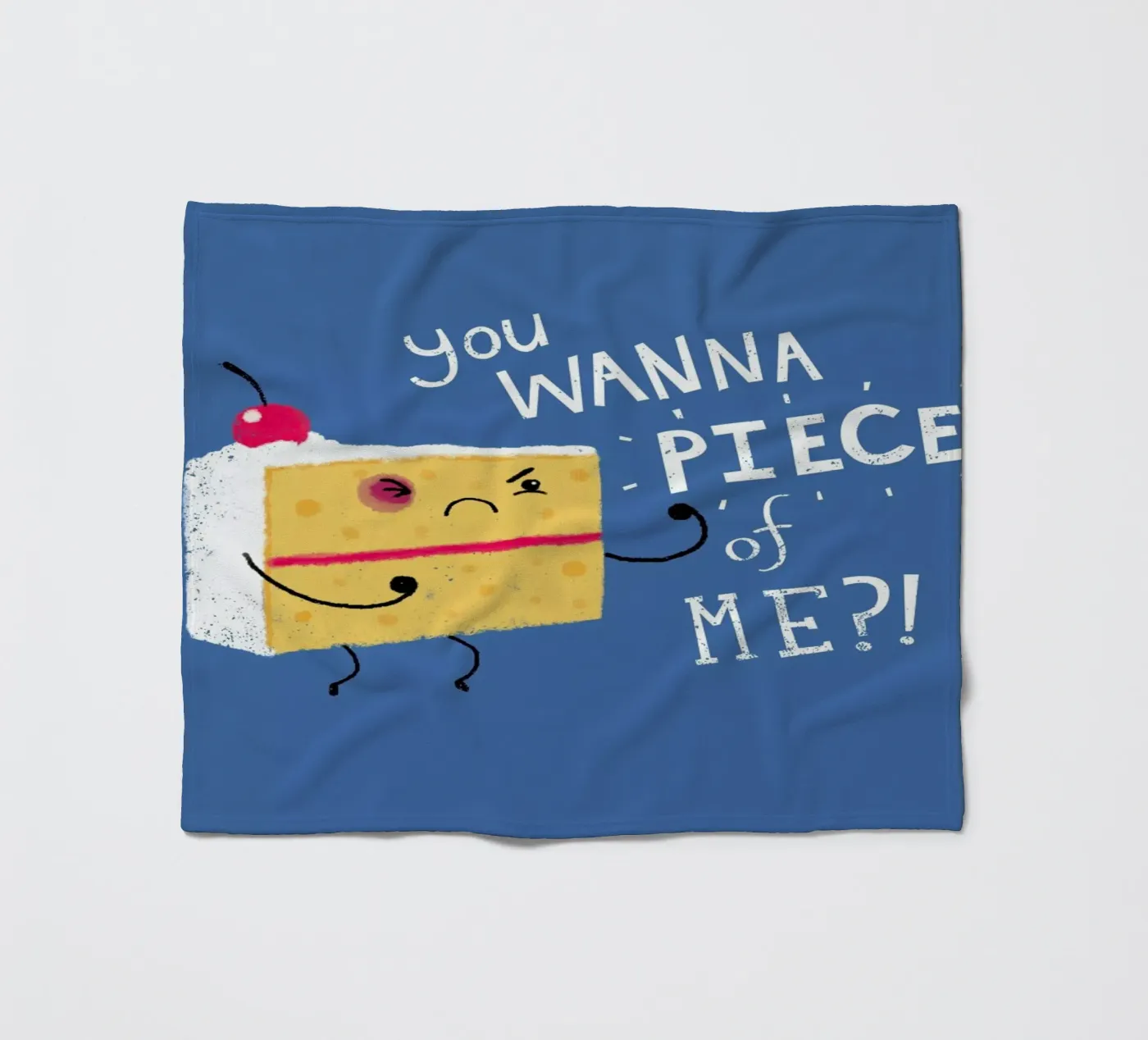 Angry Cake Fleecedecke von DinoMike