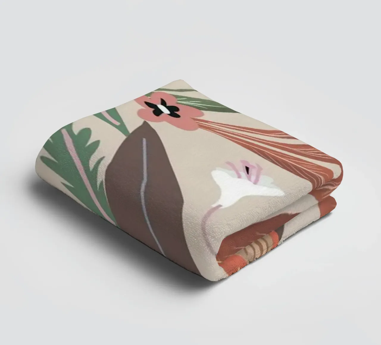 Red Mushrooms and Butterflies with Name asciugamano da bagno da anisillustration