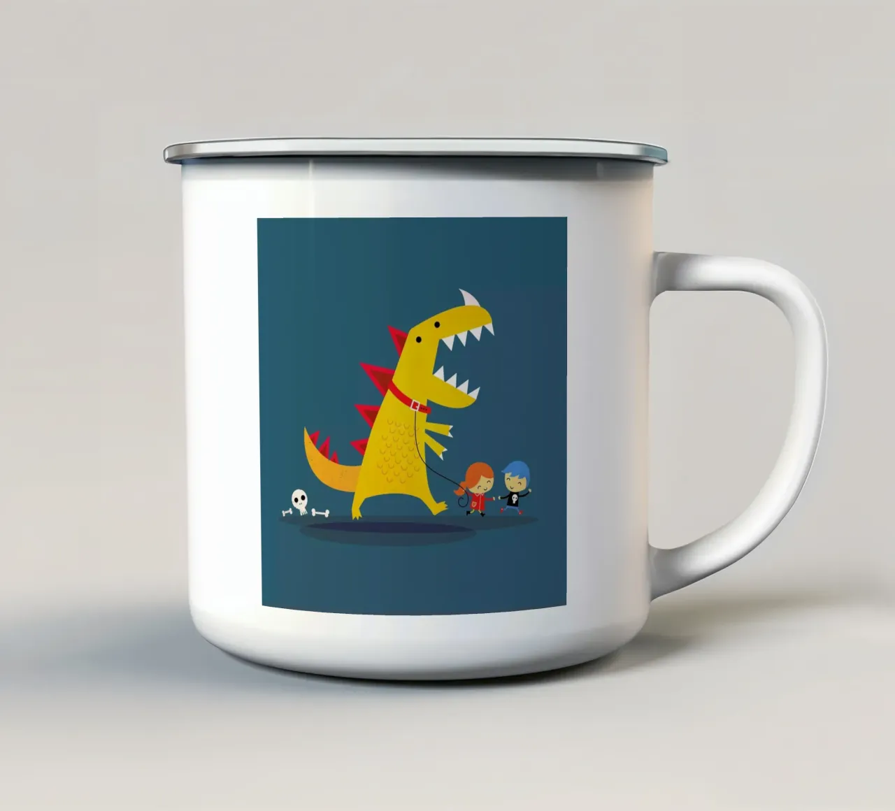 Dino Walk tazza in smalto da DinoMike