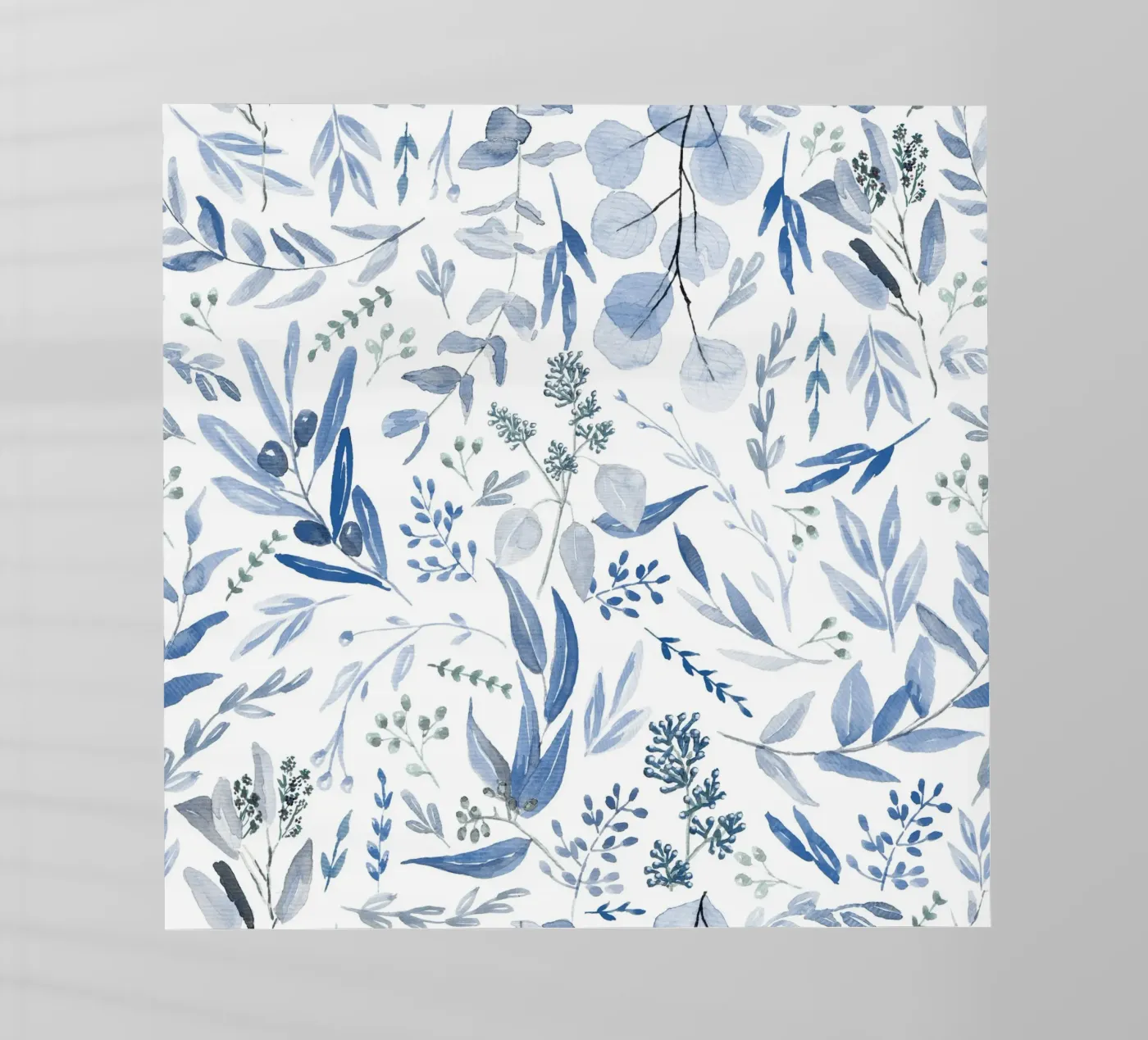 Blue Eucalyptus Pattern pellicola backlit da anisillustration