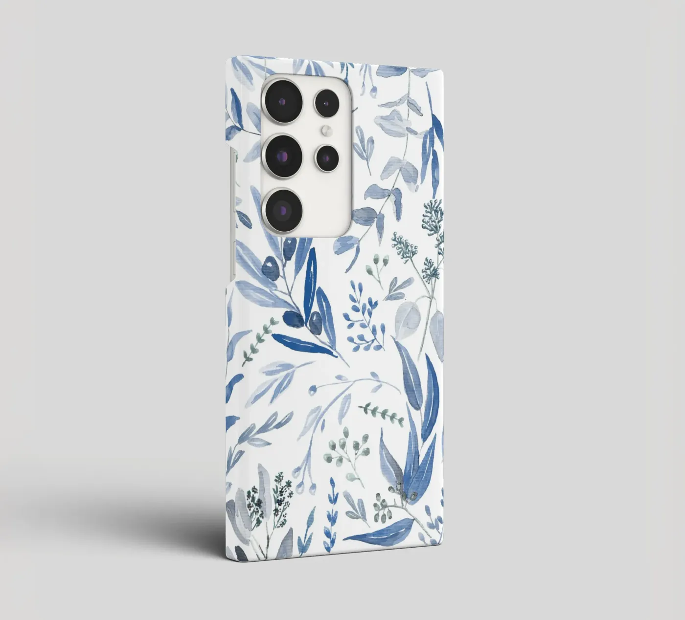 Blue Eucalyptus Pattern samsung phone case by anisillustration