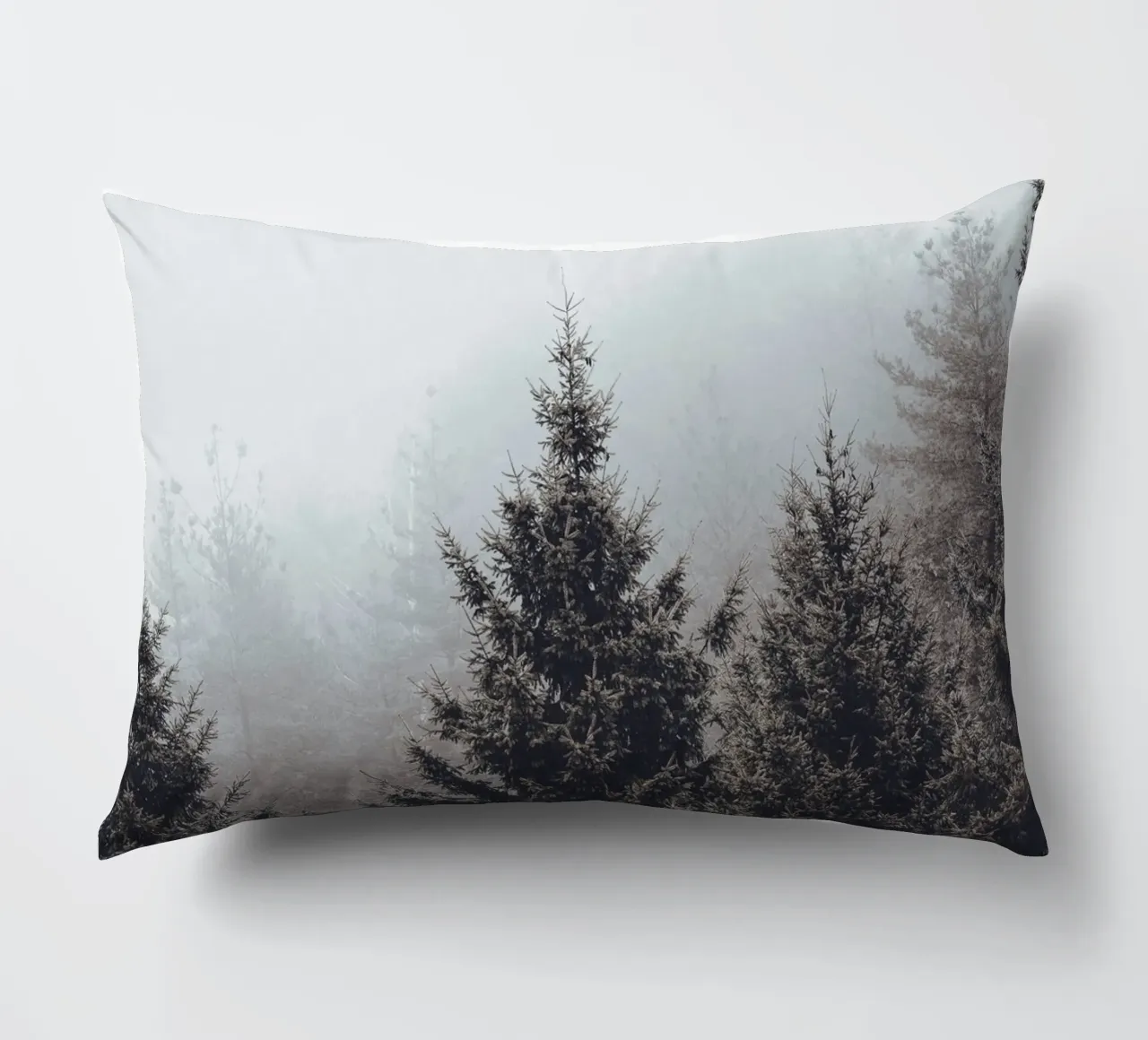 Cloud forest - mystical natural scenery decorative cushion by Whole©