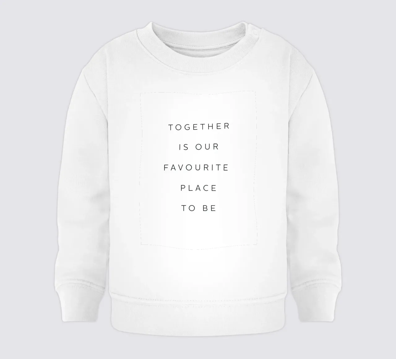 Typografie Liebe - Together is our Favourite Place baby sweatshirt by Whole©