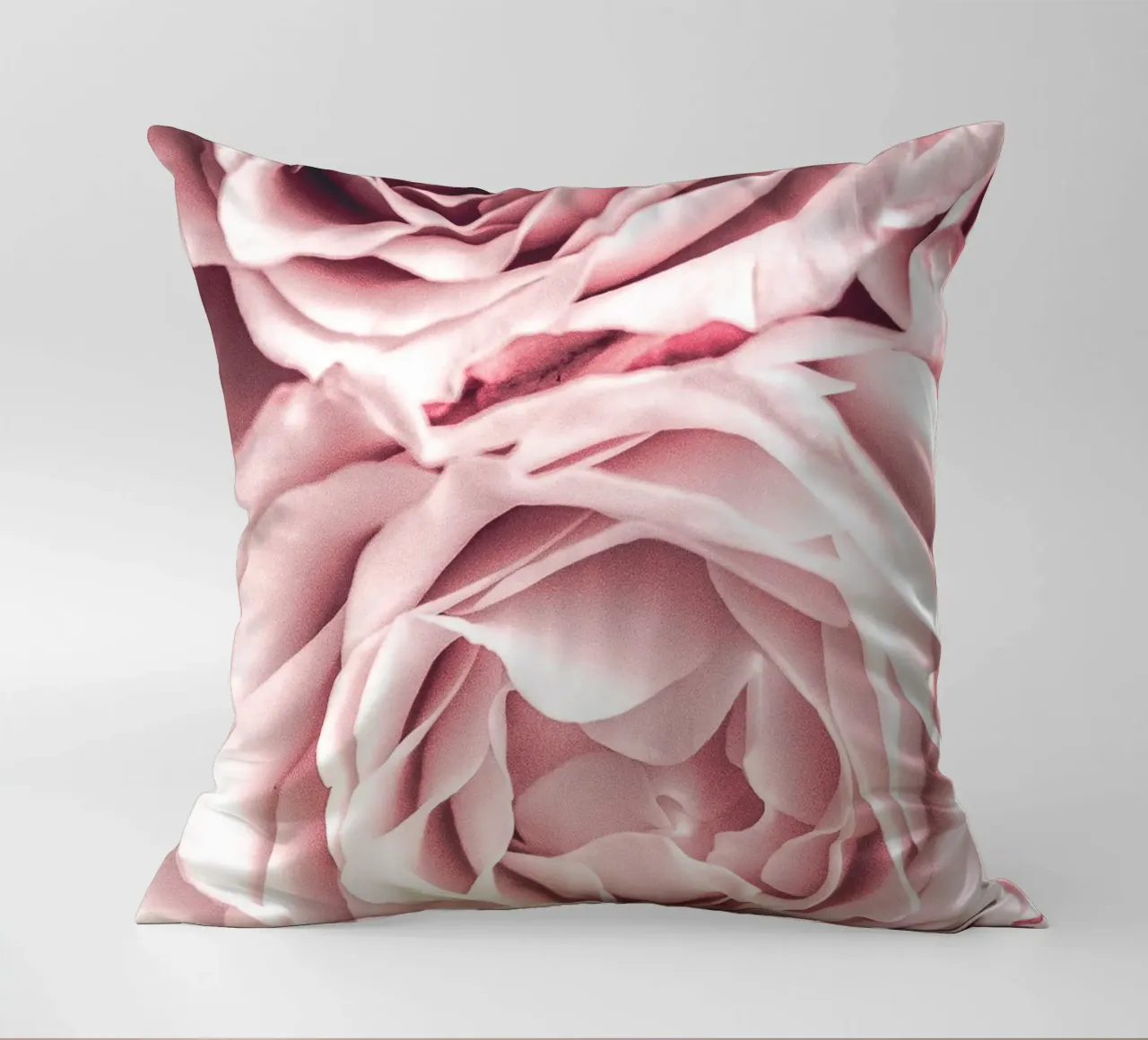 Rose rosa pallido - Elegante design floreale cuscino da Whole©