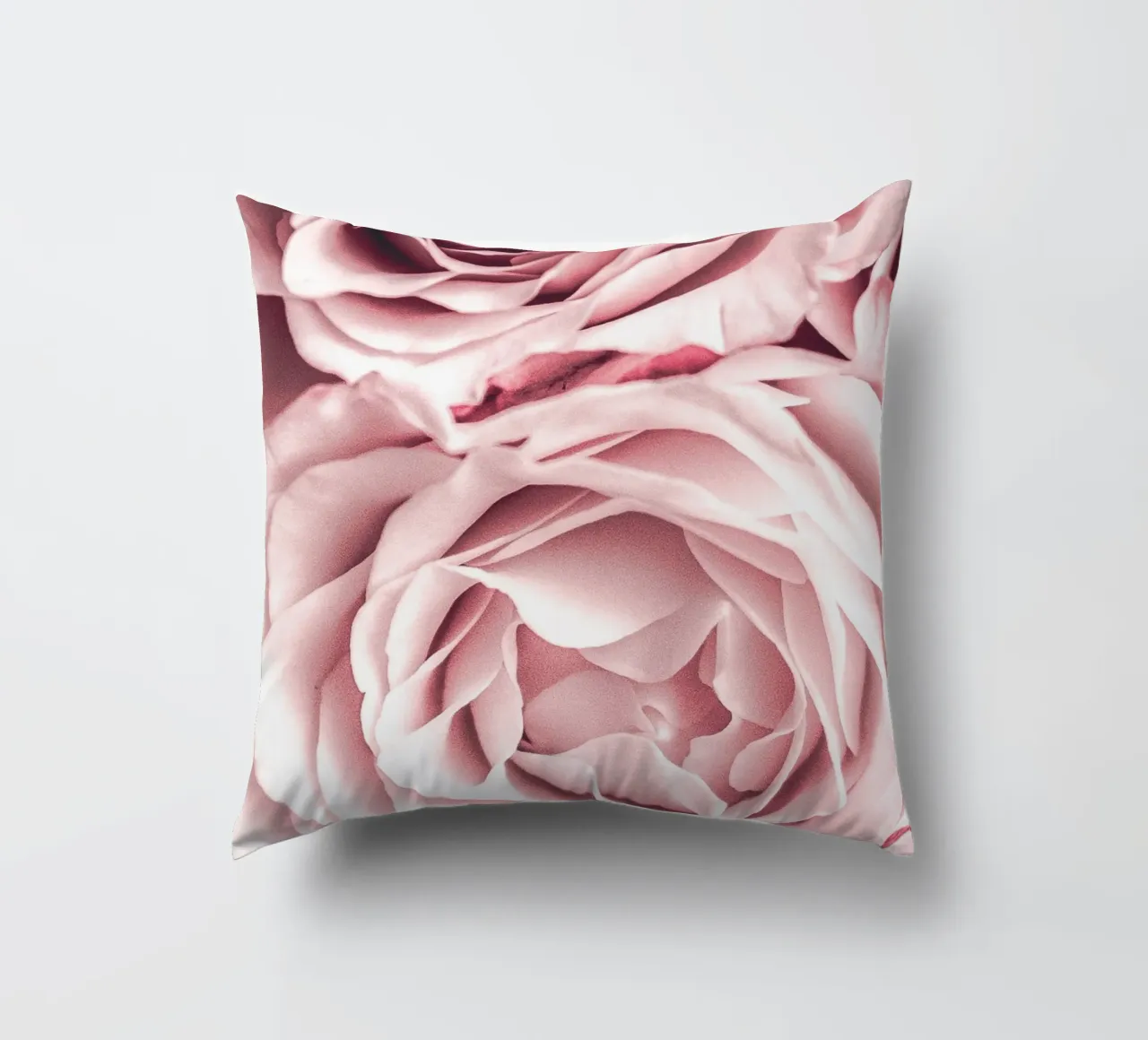 Rose rosa pallido - Elegante design floreale cuscino da Whole©