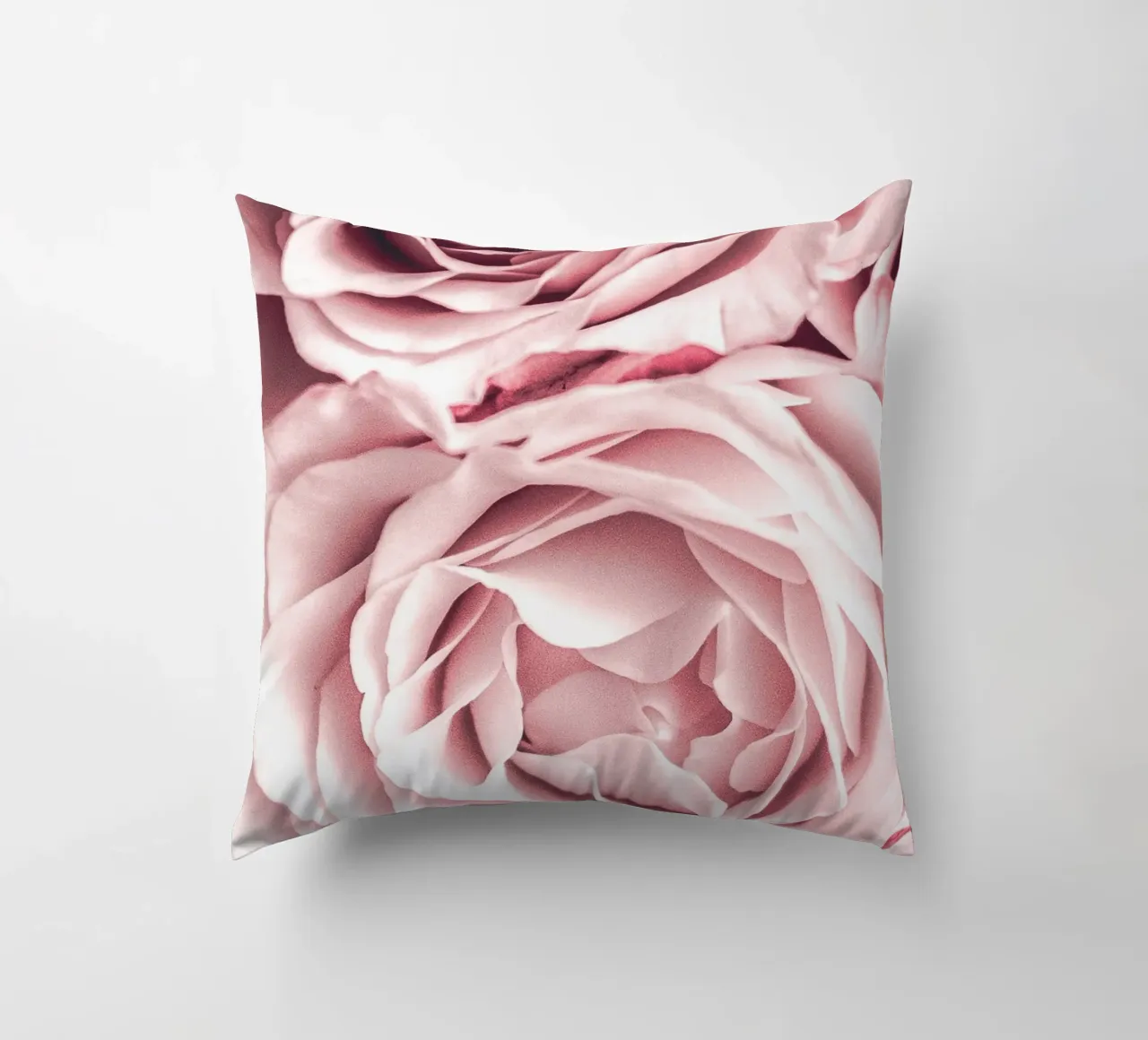 Rose rosa pallido - Elegante design floreale cuscino da Whole©