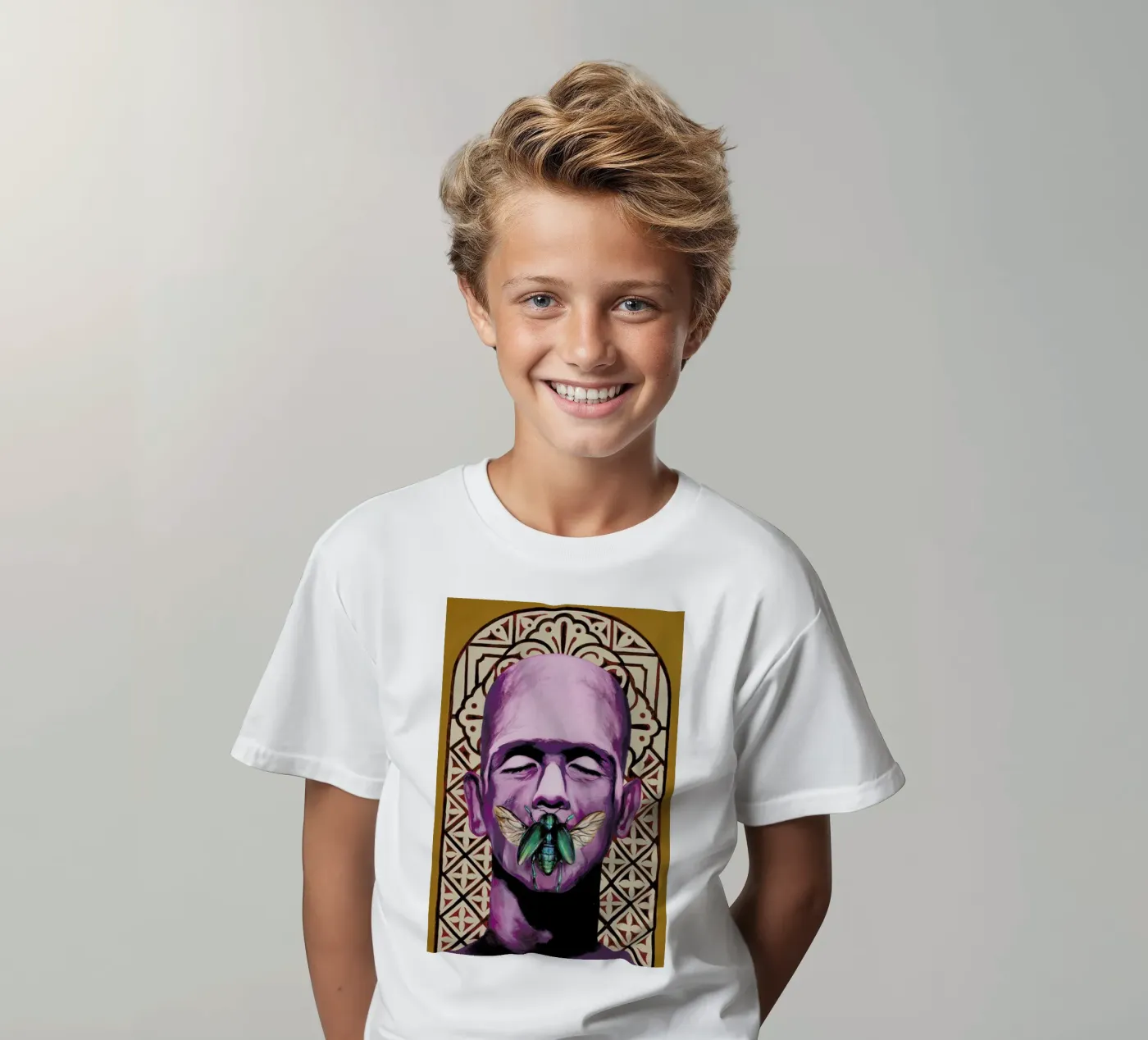 Frank t-shirt bambini da Jared Yamahata