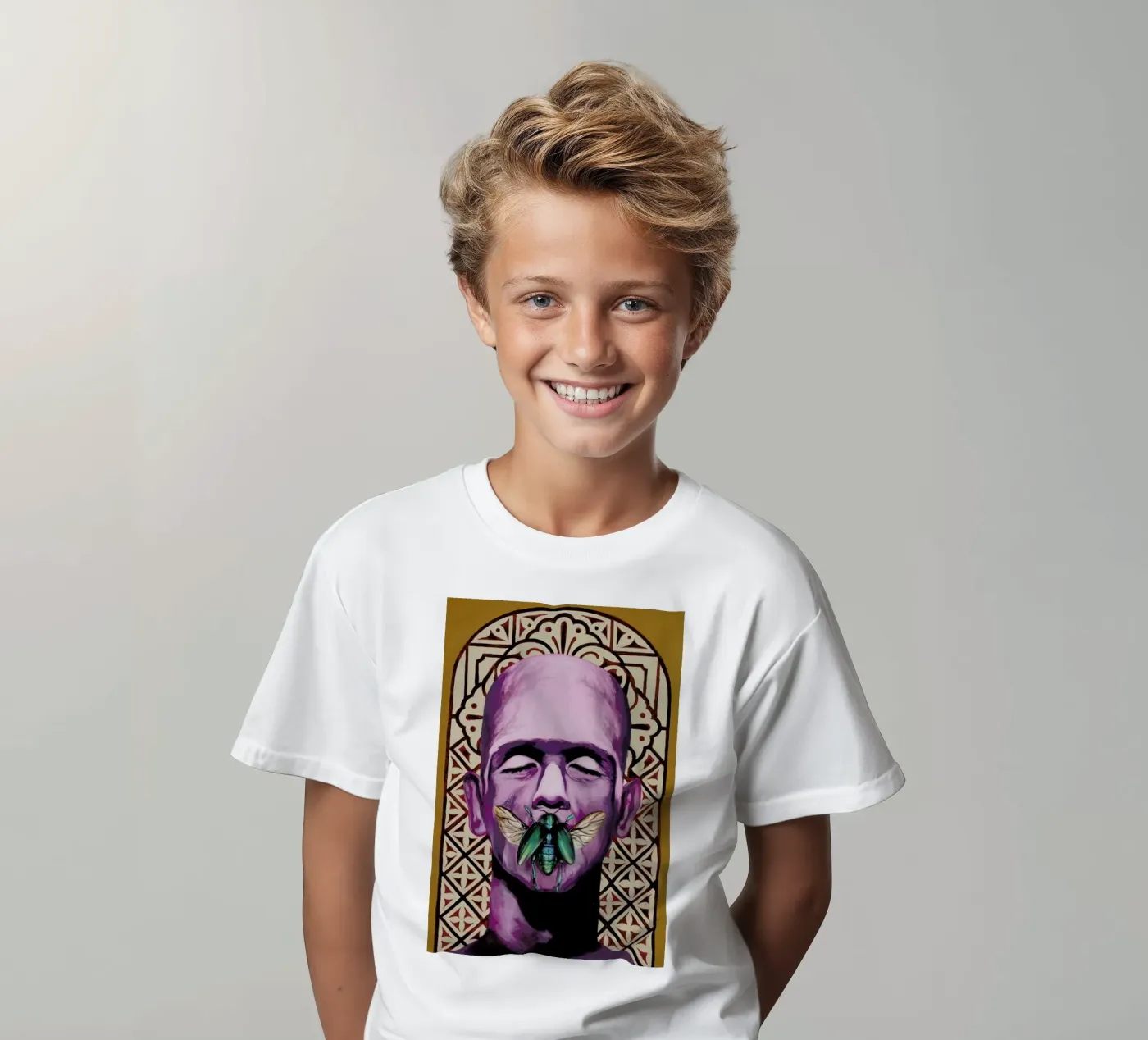 Frank t-shirt bambini da Jared Yamahata
