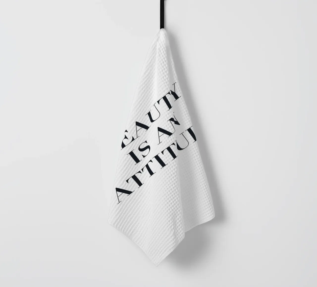 Schönheit ist Haltung – Typografisches Statement Geschirrtuch von Whole©