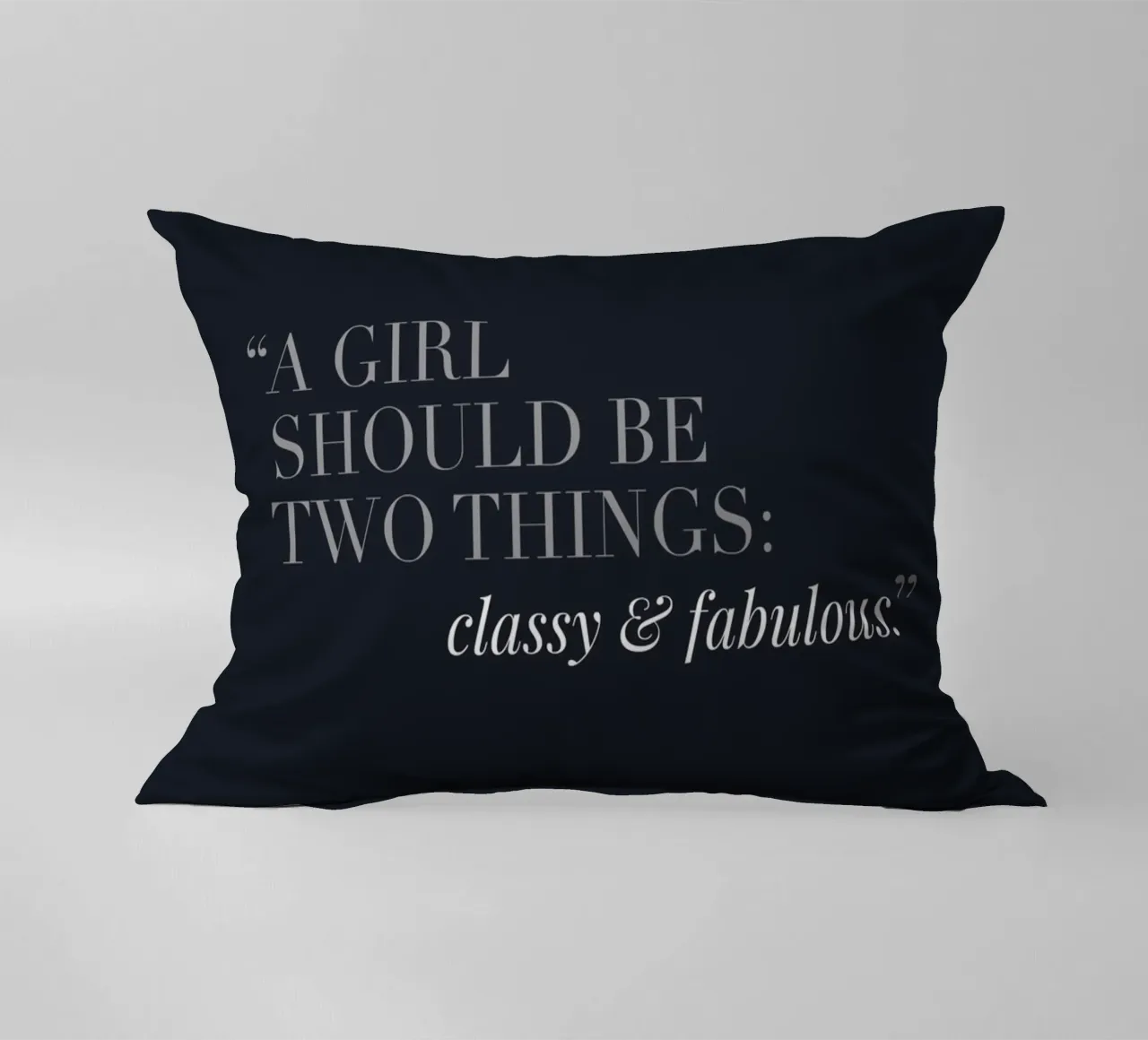Classy & Fabulous - Design di citazioni eleganti cuscino da Whole©