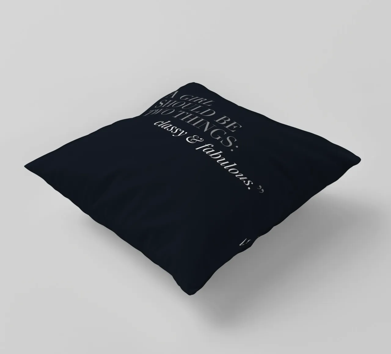 Classy & Fabulous - Design di citazioni eleganti cuscino da Whole©
