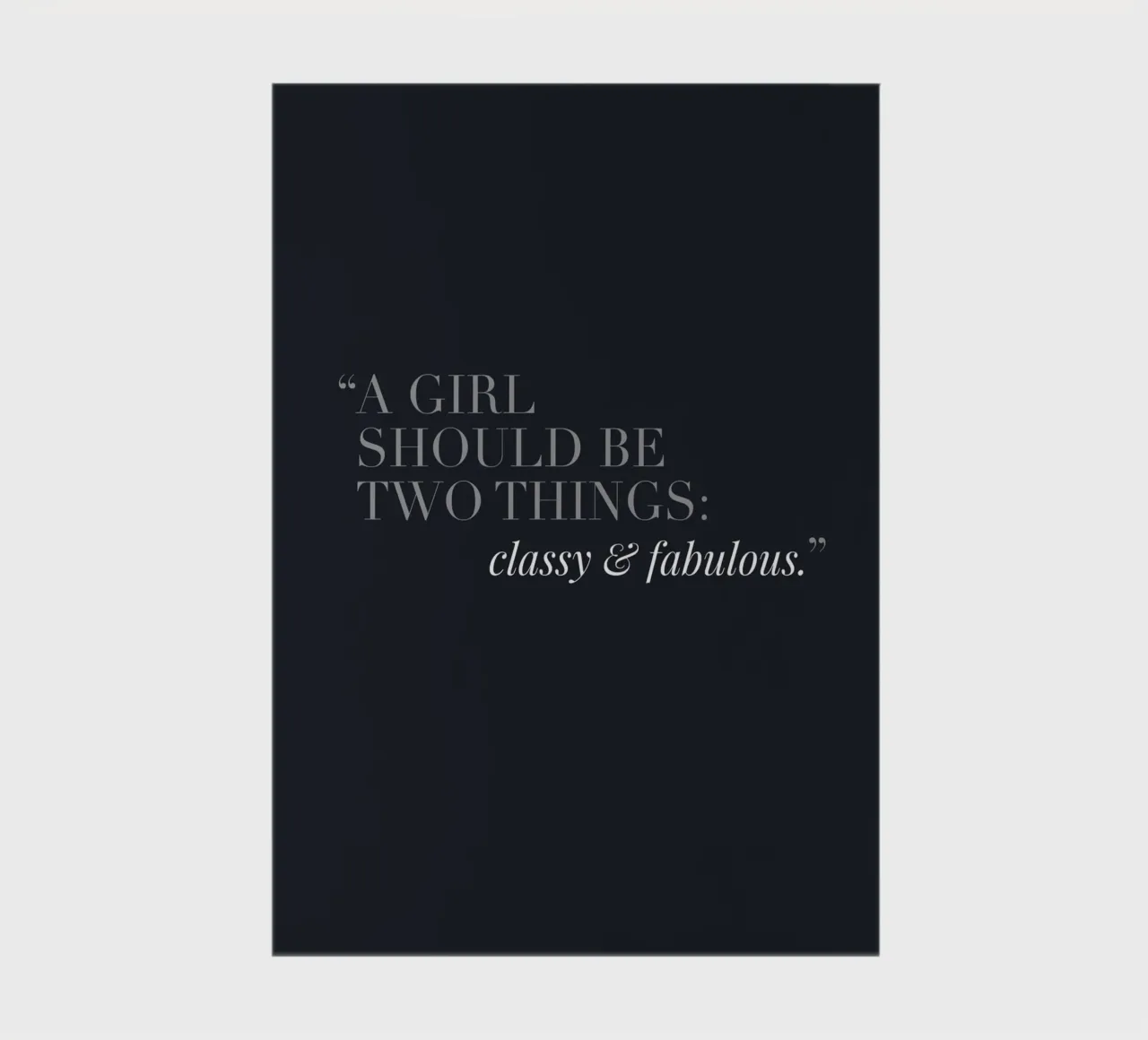 Classy & Fabulous - Elegant quote design notebook by Whole©