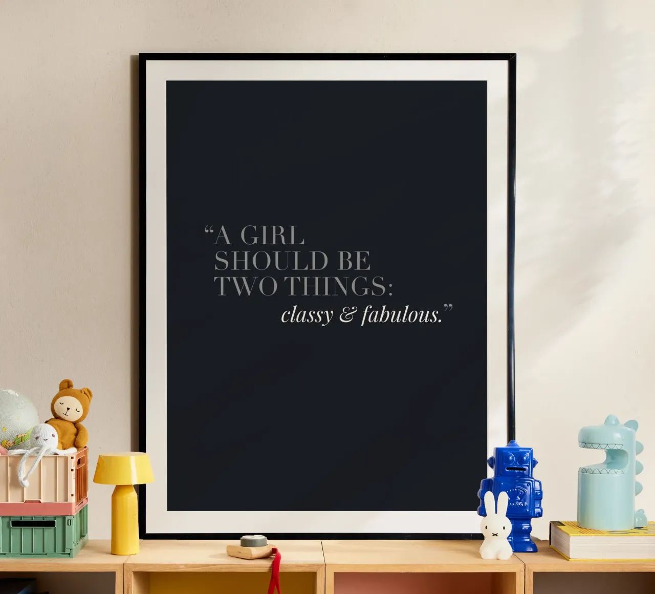 Classy & Fabulous - Elegant quote design hahnemühle by Whole©