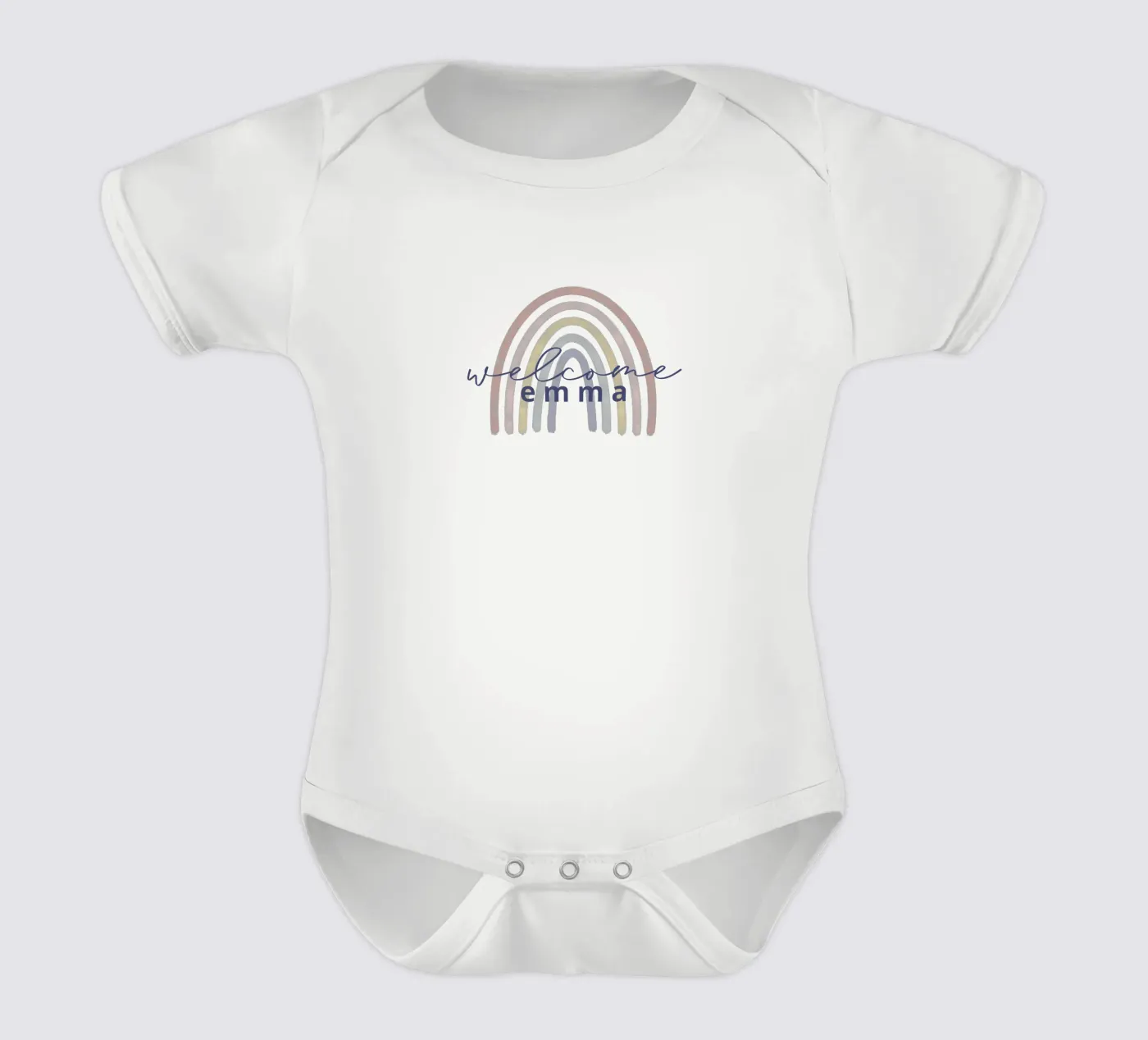 Rainbow short-sleeve baby romper by we line studio - design