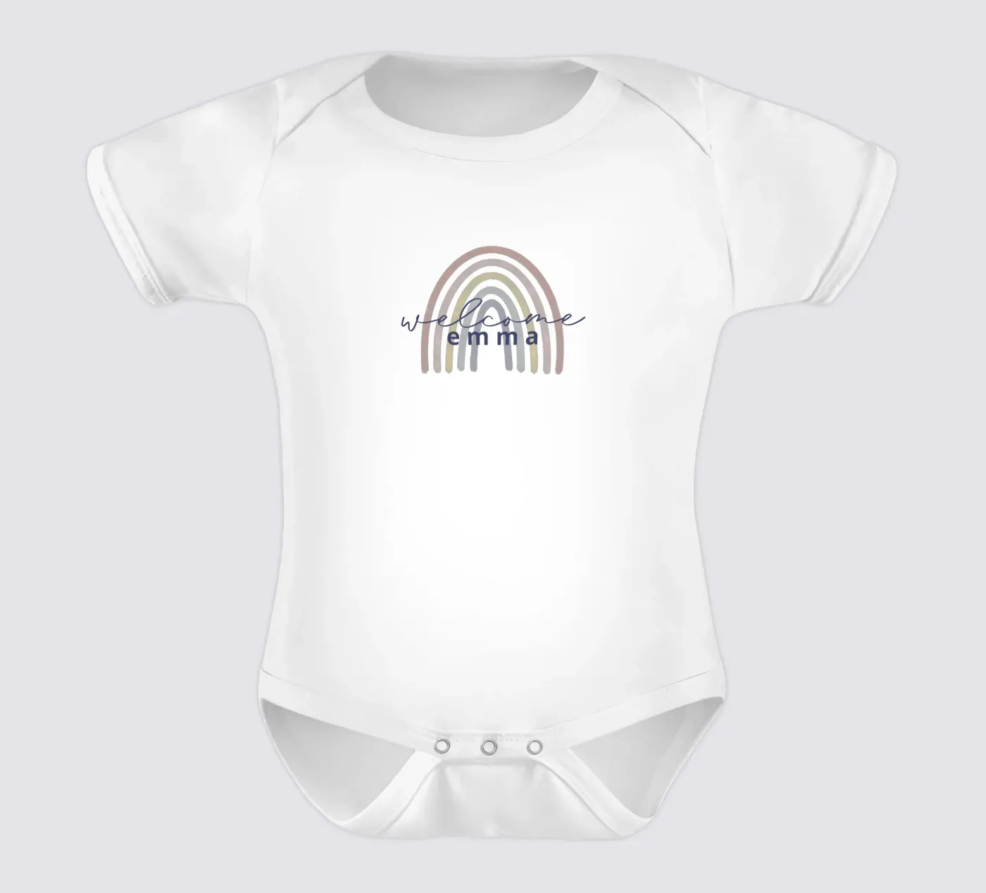 Rainbow short-sleeve baby romper by we line studio - design